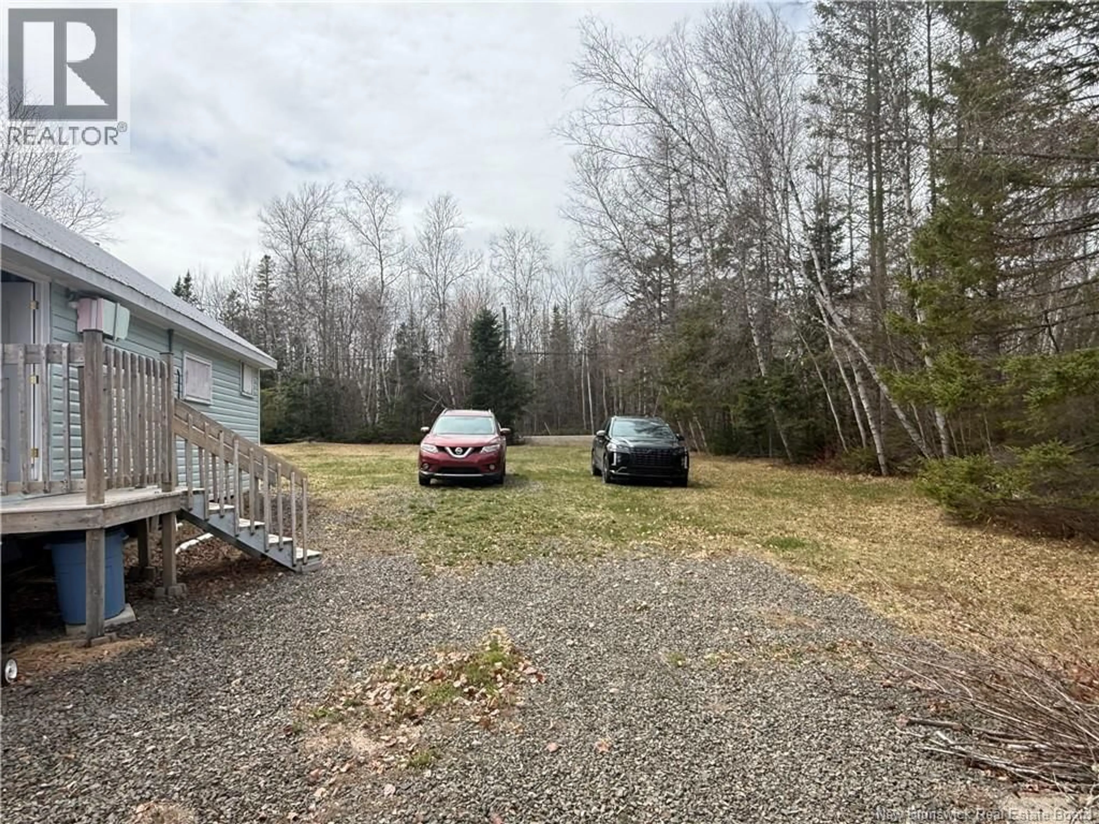 A pic from outside/outdoor area/front of a property/back of a property/a pic from drone, forest/trees view for 1010 ROUTE 636, Lake George New Brunswick E6K3K6