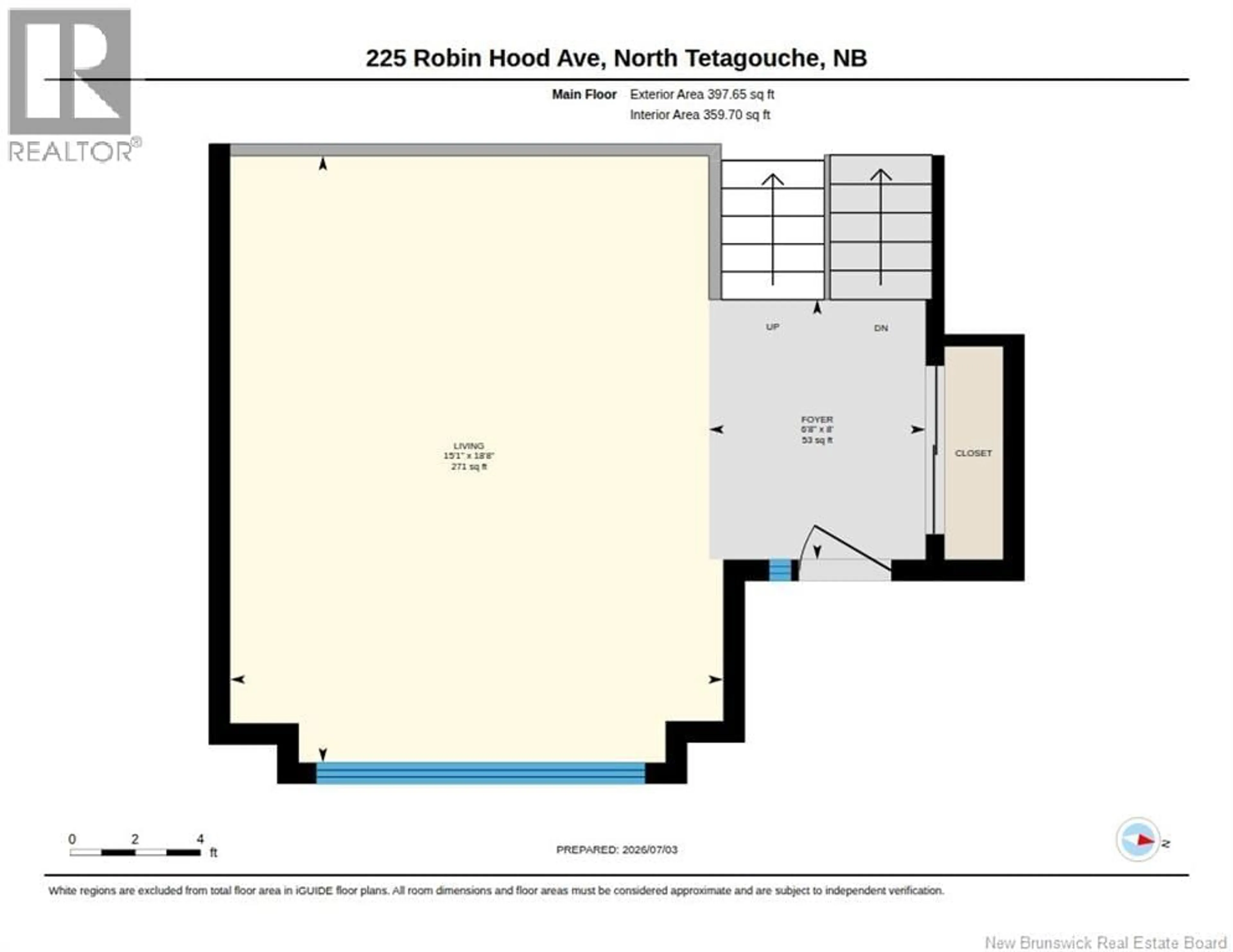 Floor plan for 225 ROBIN HOOD AVENUE, North Tetagouche New Brunswick E2A4Y7