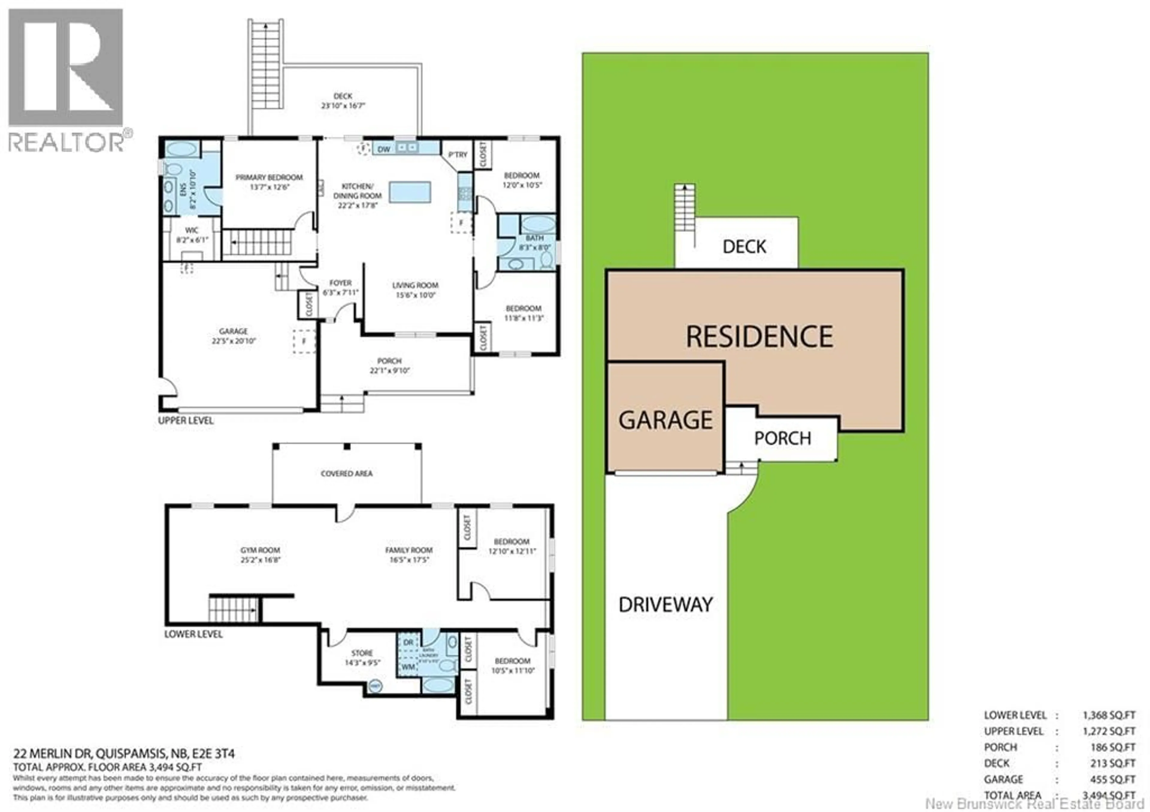 Floor plan for 22 MERLIN DRIVE, Quispamsis New Brunswick E2E0Y3