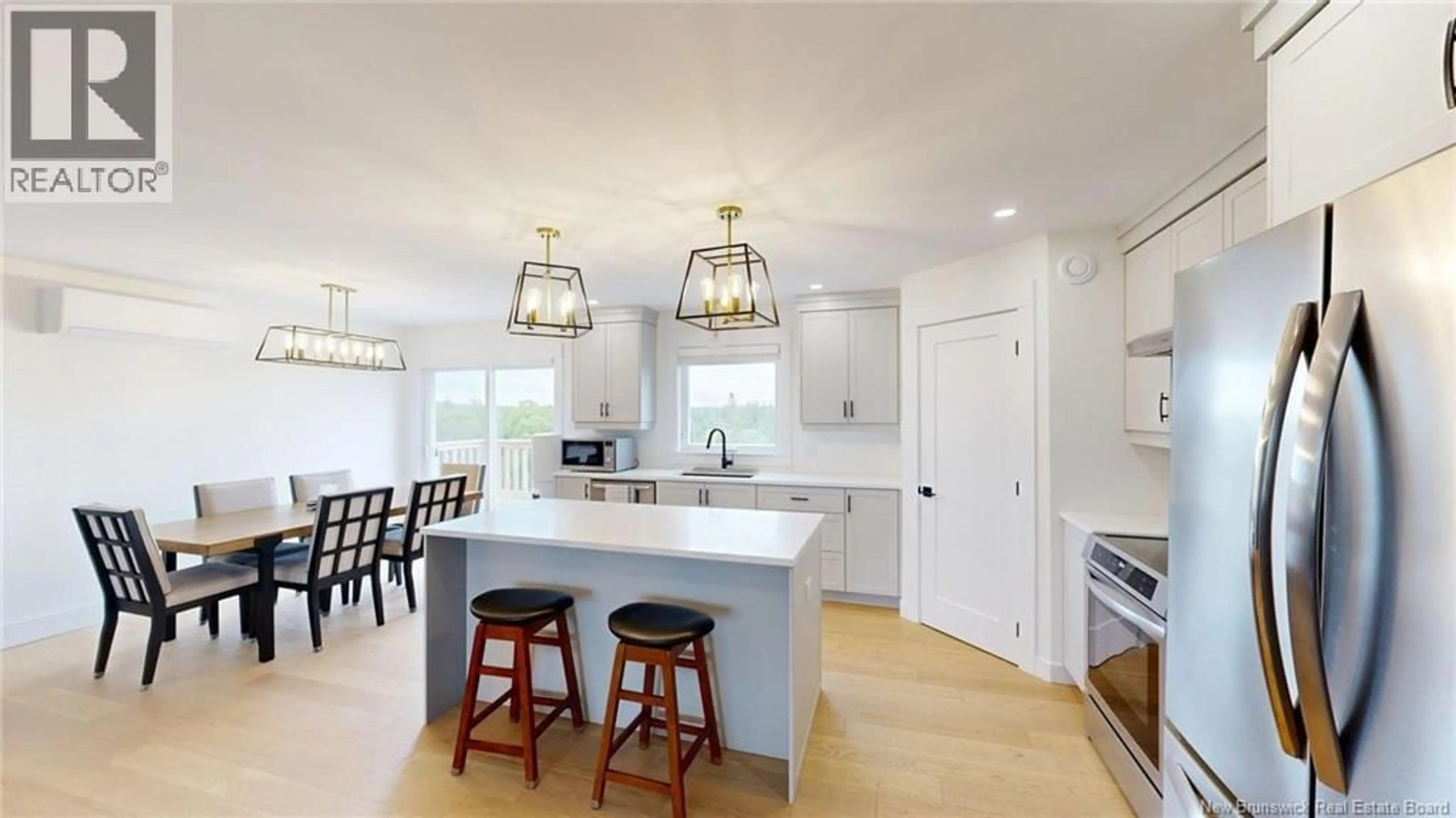 Open concept kitchen, ceramic/tile floor for 22 MERLIN DRIVE, Quispamsis New Brunswick E2E0Y3