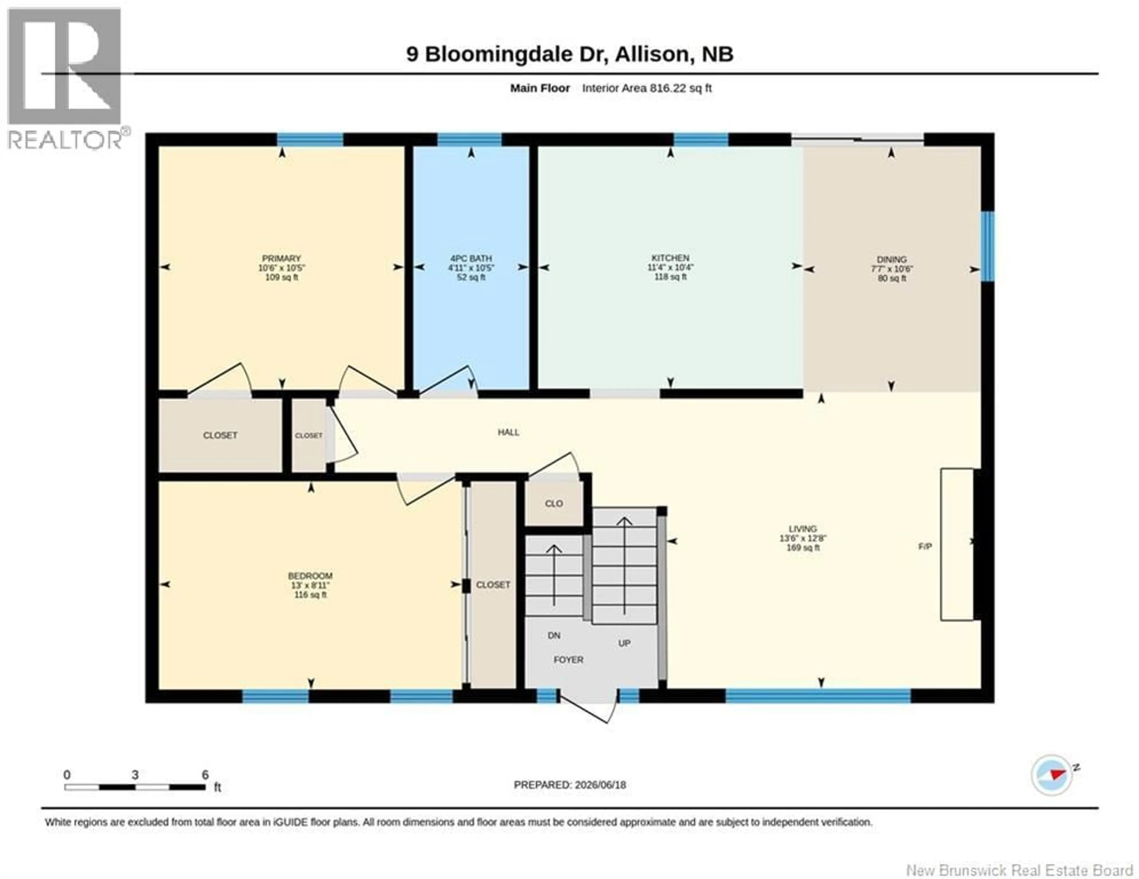 Floor plan for 9 BLOOMINGDALE DRIVE, Allison New Brunswick E1G4A8