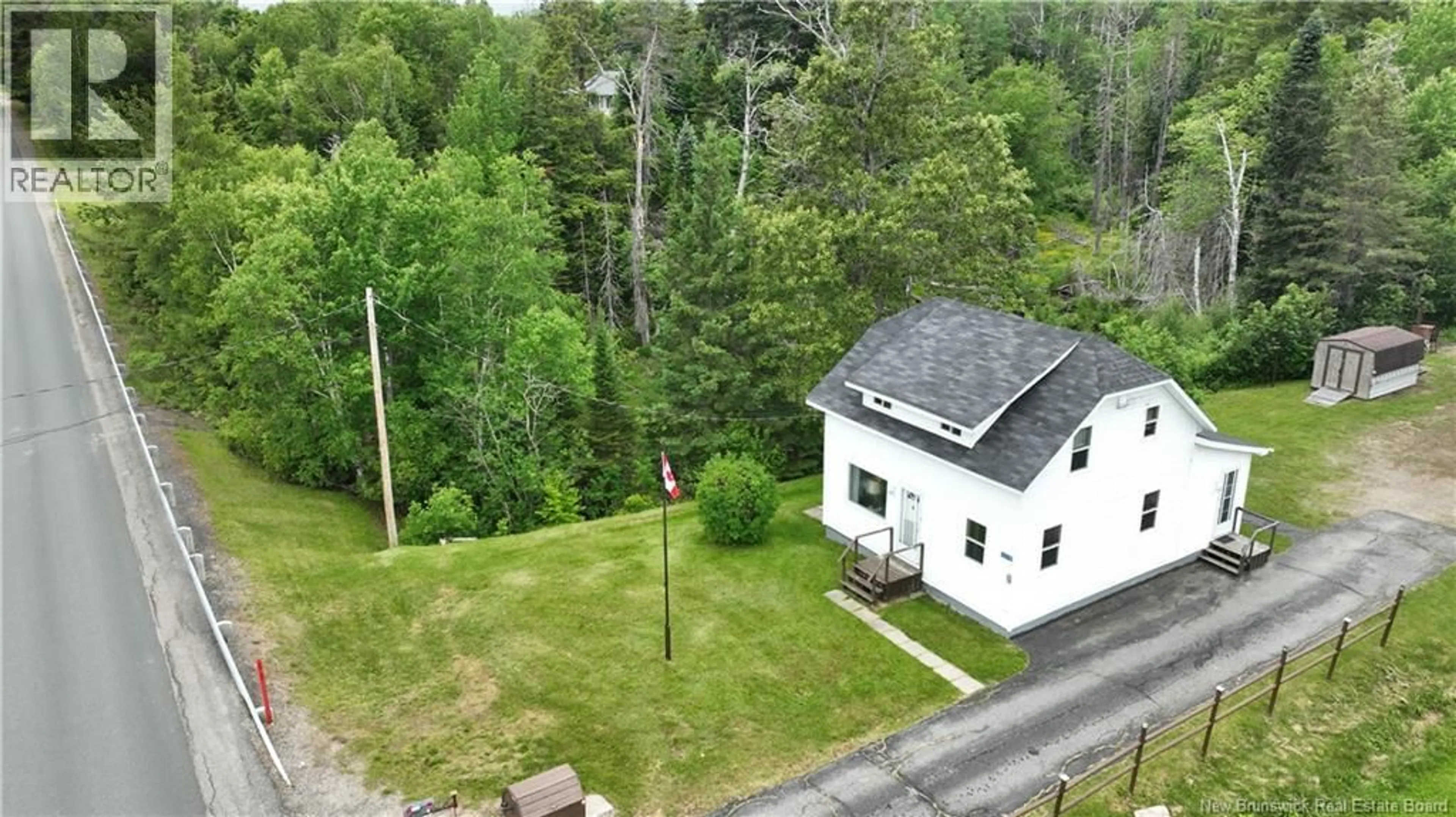 A pic from outside/outdoor area/front of a property/back of a property/a pic from drone, unknown for 4849 HWY 108, Millerton New Brunswick E1V5B9