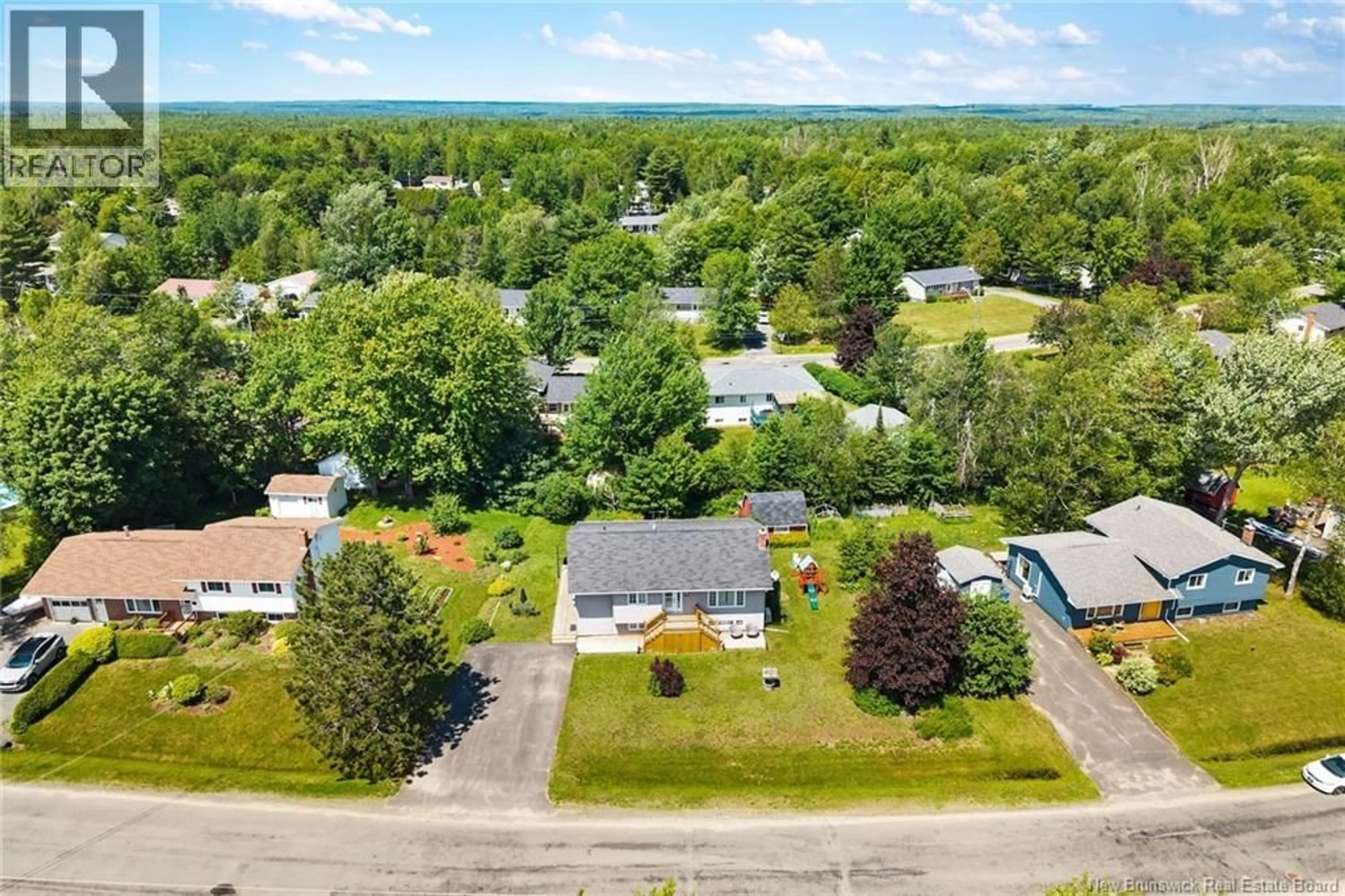 A pic from outside/outdoor area/front of a property/back of a property/a pic from drone, water/lake/river/ocean view for 55 REICKER AVENUE, Beaver Dam New Brunswick E3B8B1