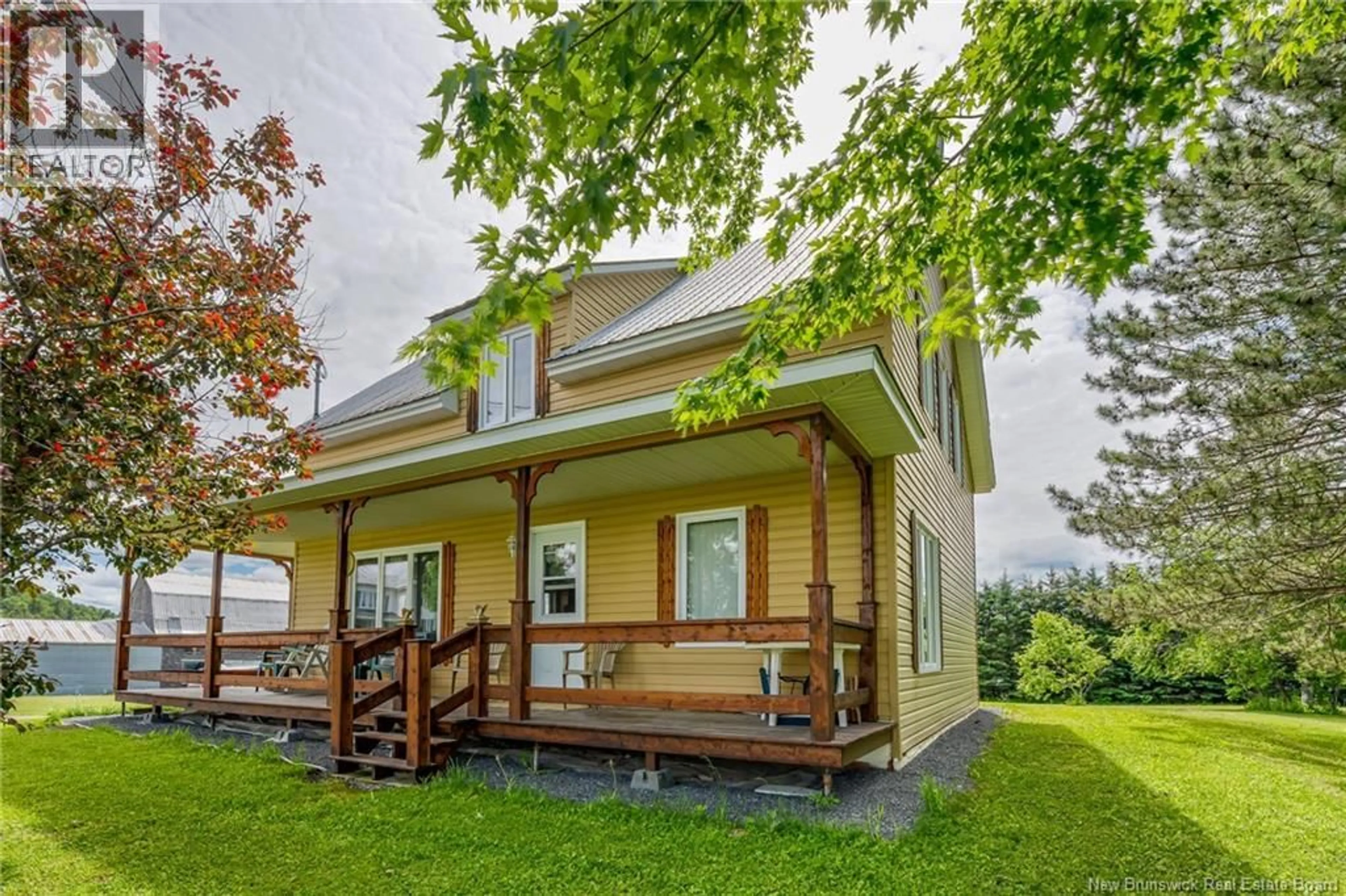 Home with vinyl exterior material, street for 359 VIOLETTE STATION ROAD, Drummond New Brunswick E3Y2R7