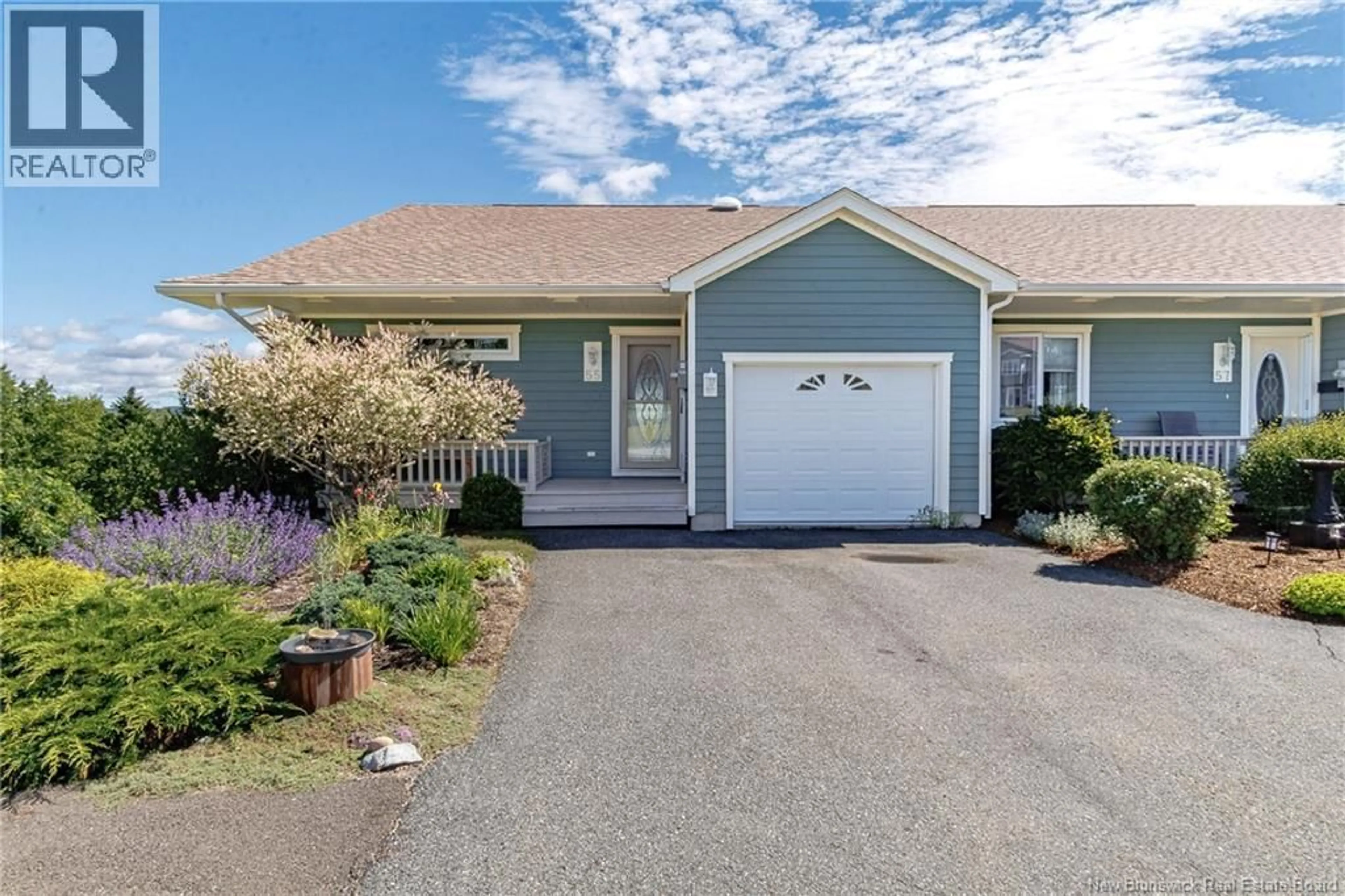 Home with vinyl exterior material, street for 55 MERRITT HILL ROAD, Quispamsis New Brunswick E2E0C5