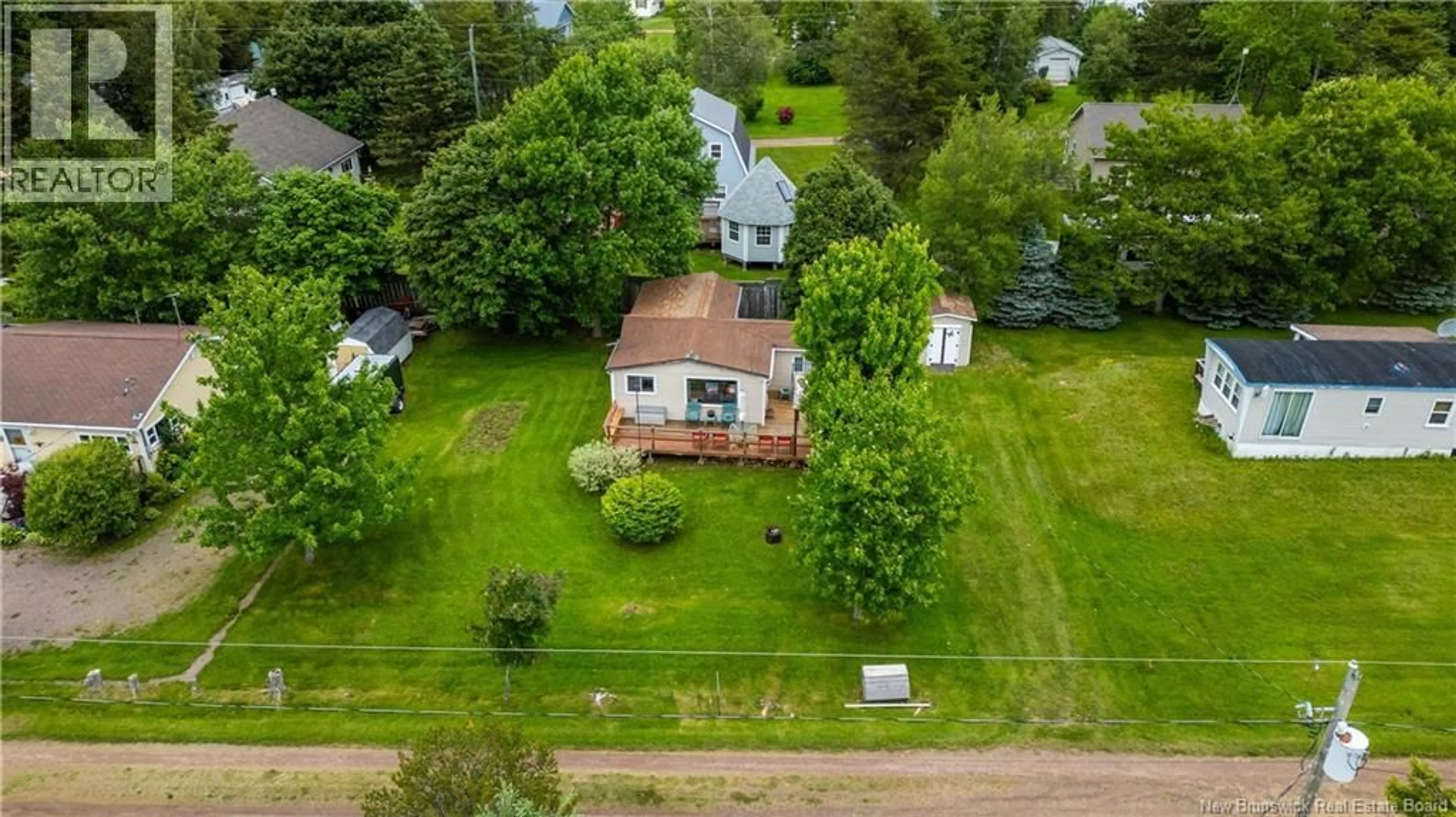 A pic from outside/outdoor area/front of a property/back of a property/a pic from drone, water/lake/river/ocean view for 25 WILD ROSE LANE, Bayfield New Brunswick E4M1E2