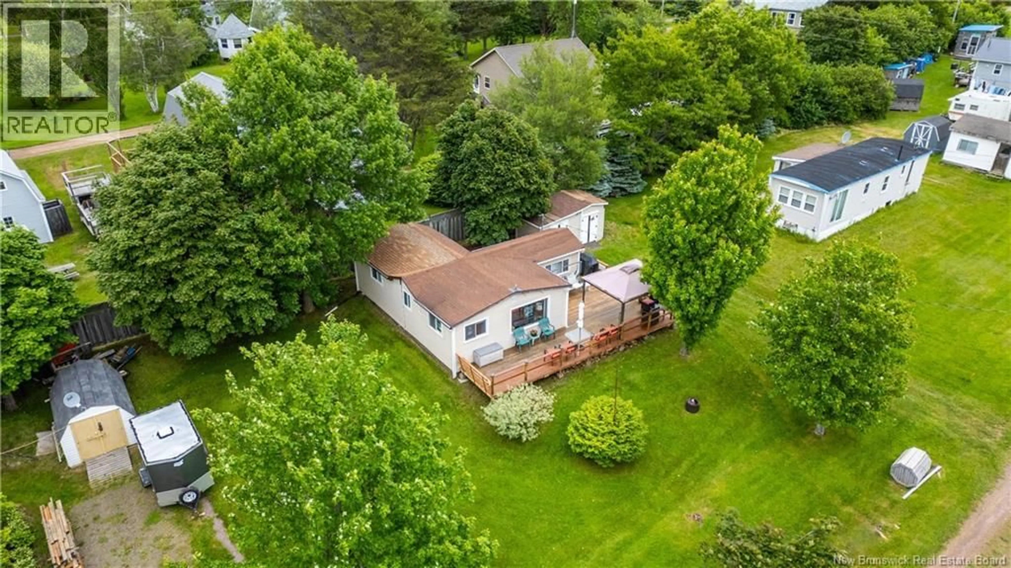 A pic from outside/outdoor area/front of a property/back of a property/a pic from drone, street for 25 WILD ROSE LANE, Bayfield New Brunswick E4M1E2