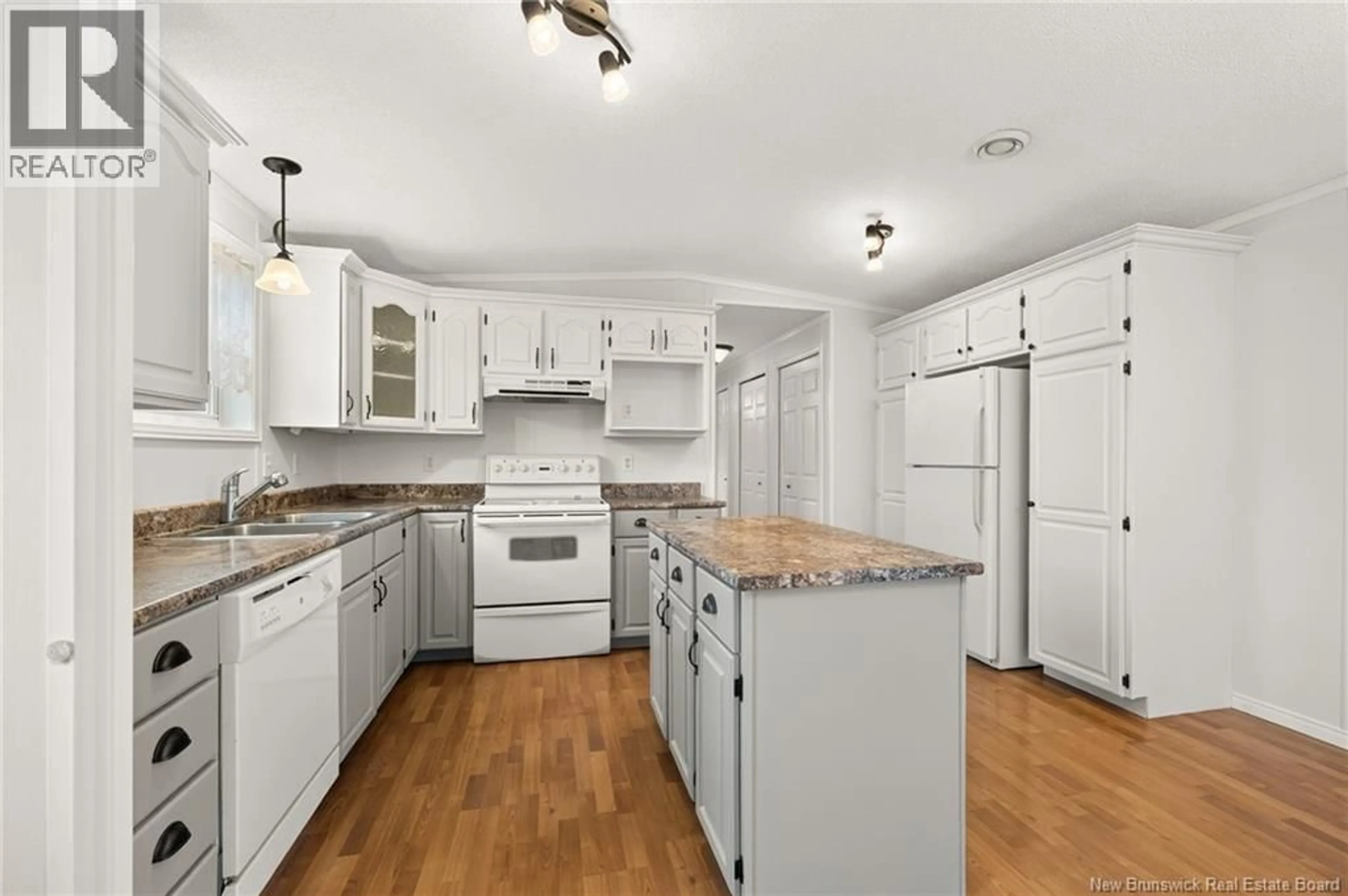 Open concept kitchen, ceramic/tile floor for 2 DARTMOUTH COURT, Riverview New Brunswick E1B5R3