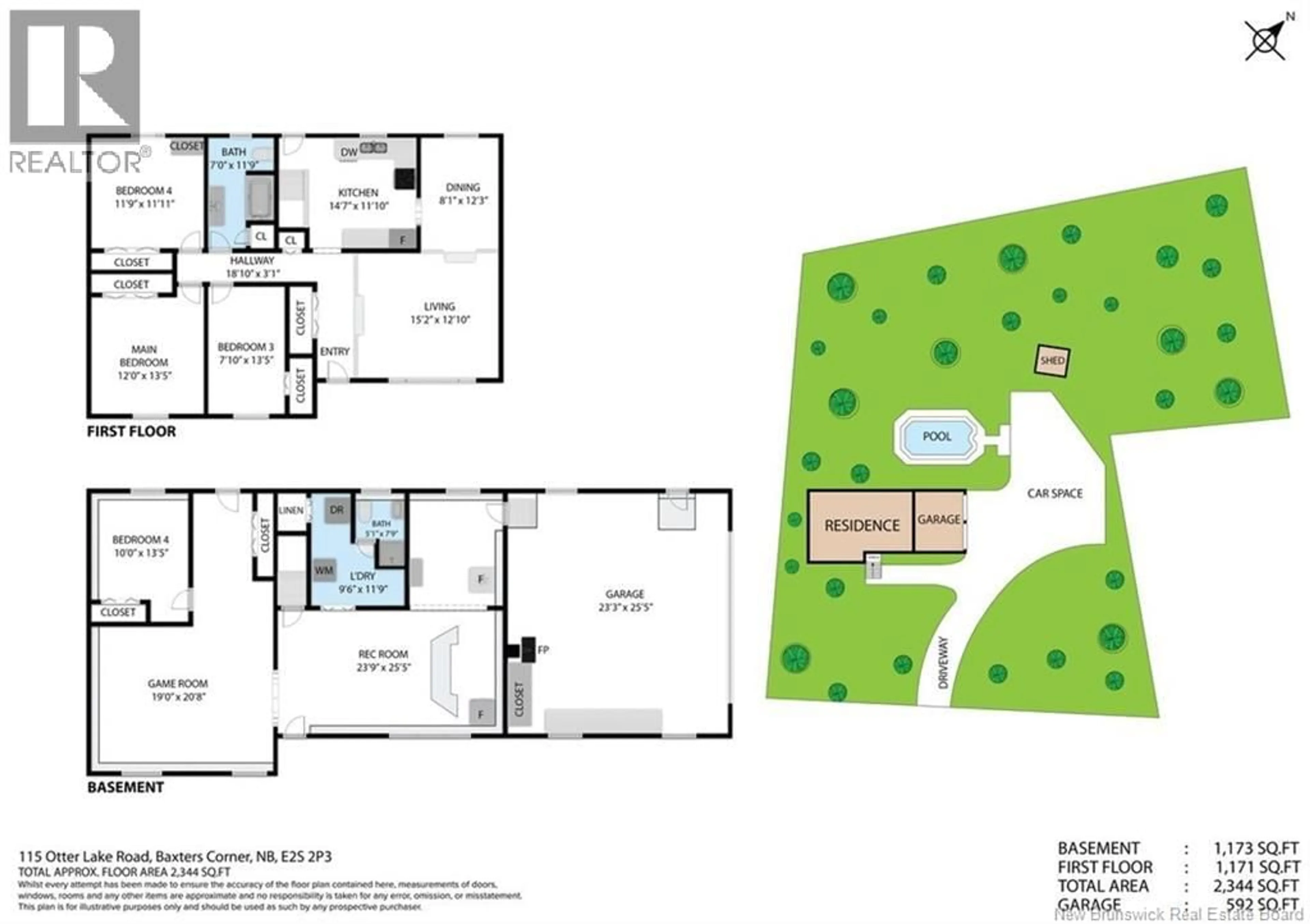 Floor plan for 115 OTTER LAKE ROAD, Baxters Corner New Brunswick E2S2P3