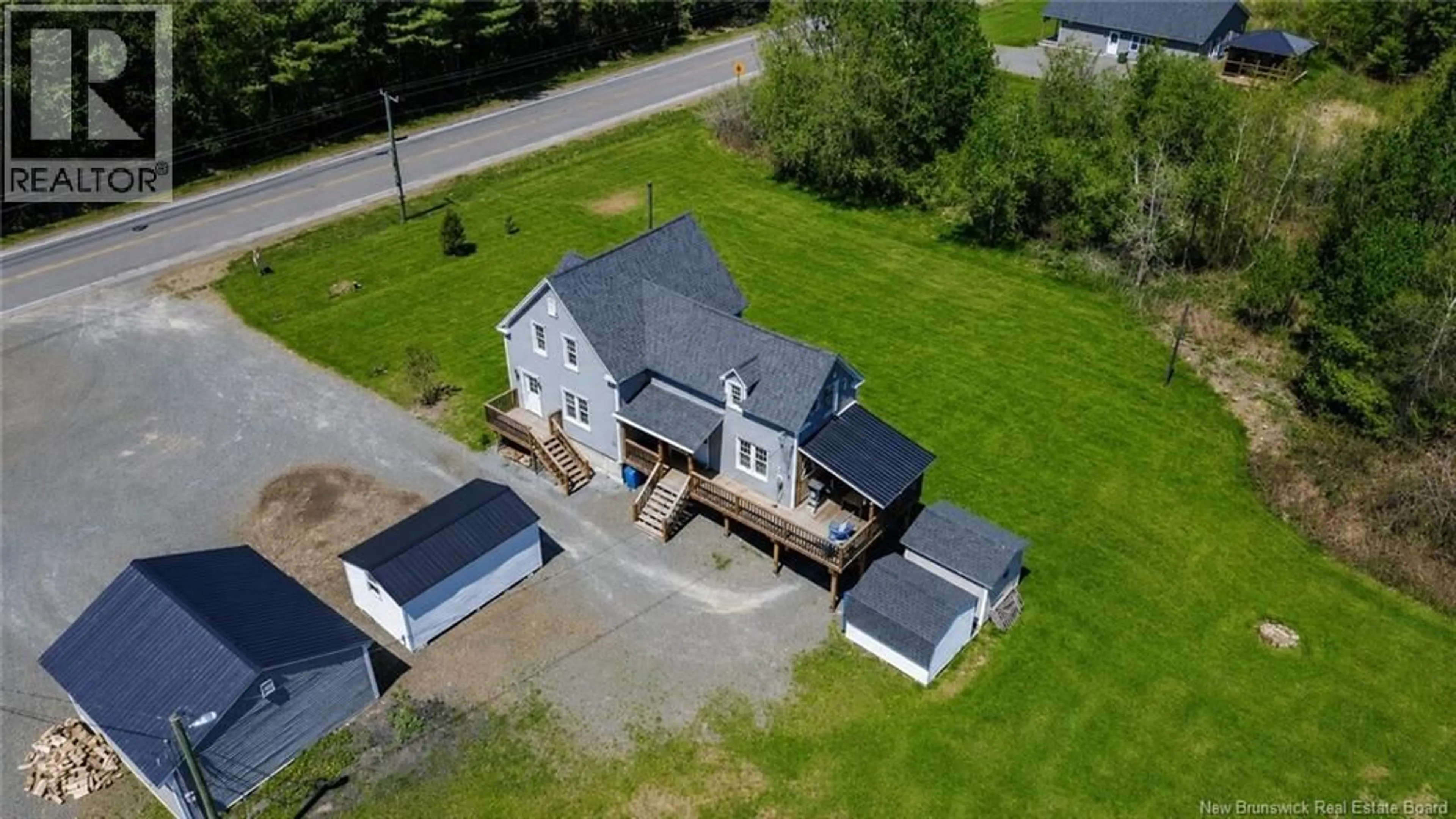 A pic from outside/outdoor area/front of a property/back of a property/a pic from drone, building for 1322 148 ROUTE, Durham Bridge New Brunswick E6C1K4