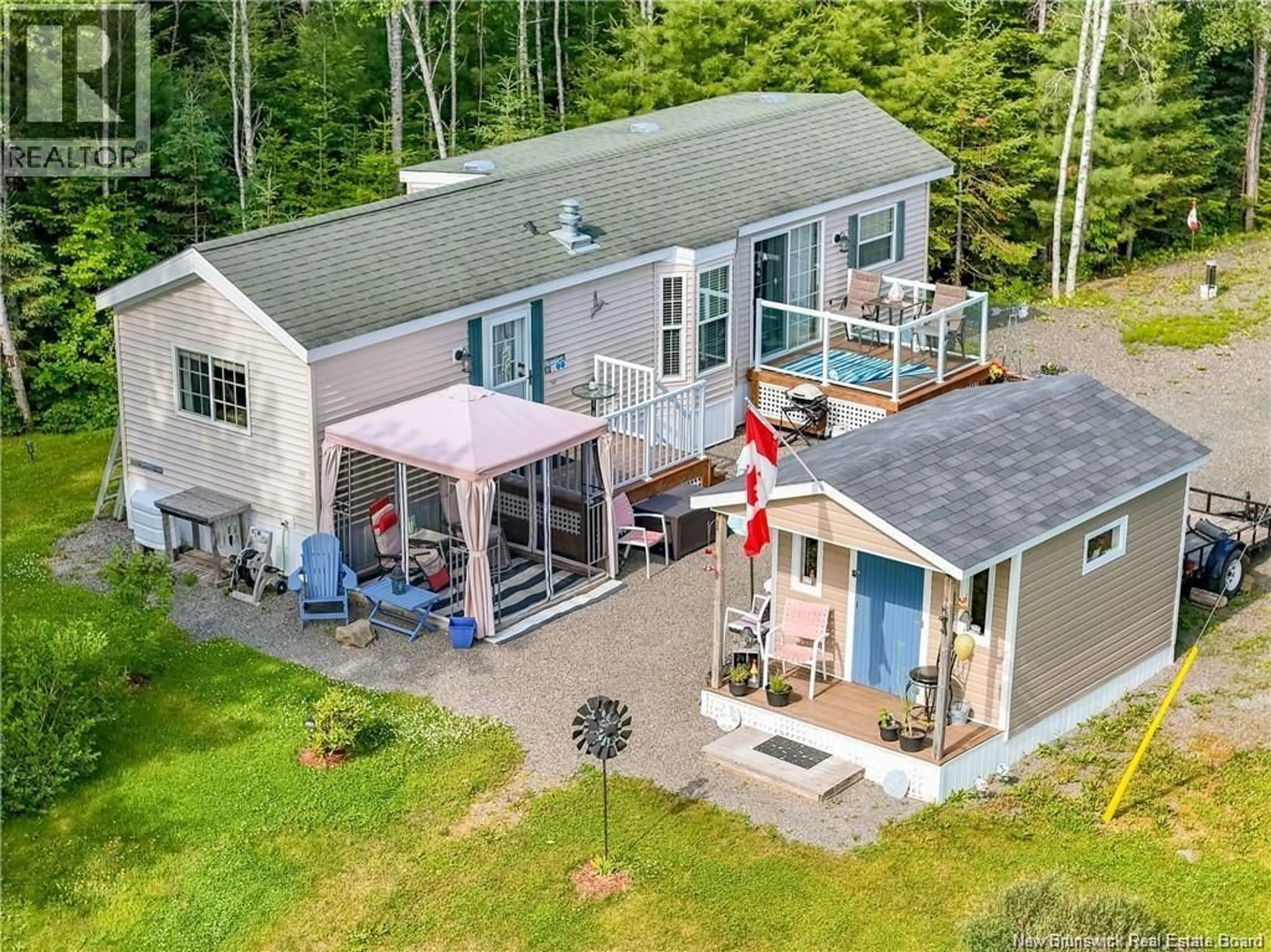 A pic from outside/outdoor area/front of a property/back of a property/a pic from drone, unknown for 1322 148 ROUTE, Durham Bridge New Brunswick E6C1K4