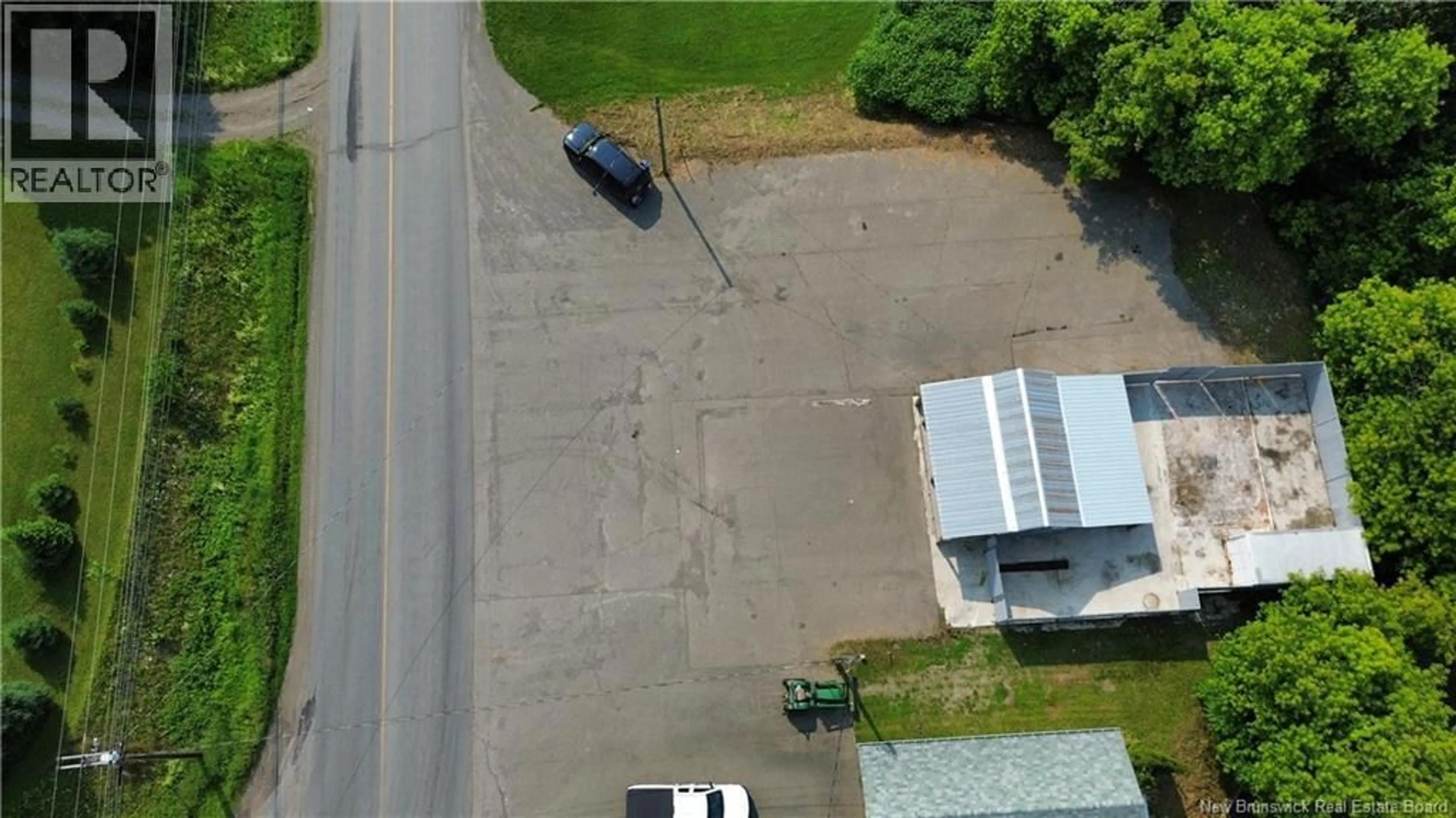 A pic from outside/outdoor area/front of a property/back of a property/a pic from drone, street for 9799 ROUTE 105, Beechwood New Brunswick E7J1W2