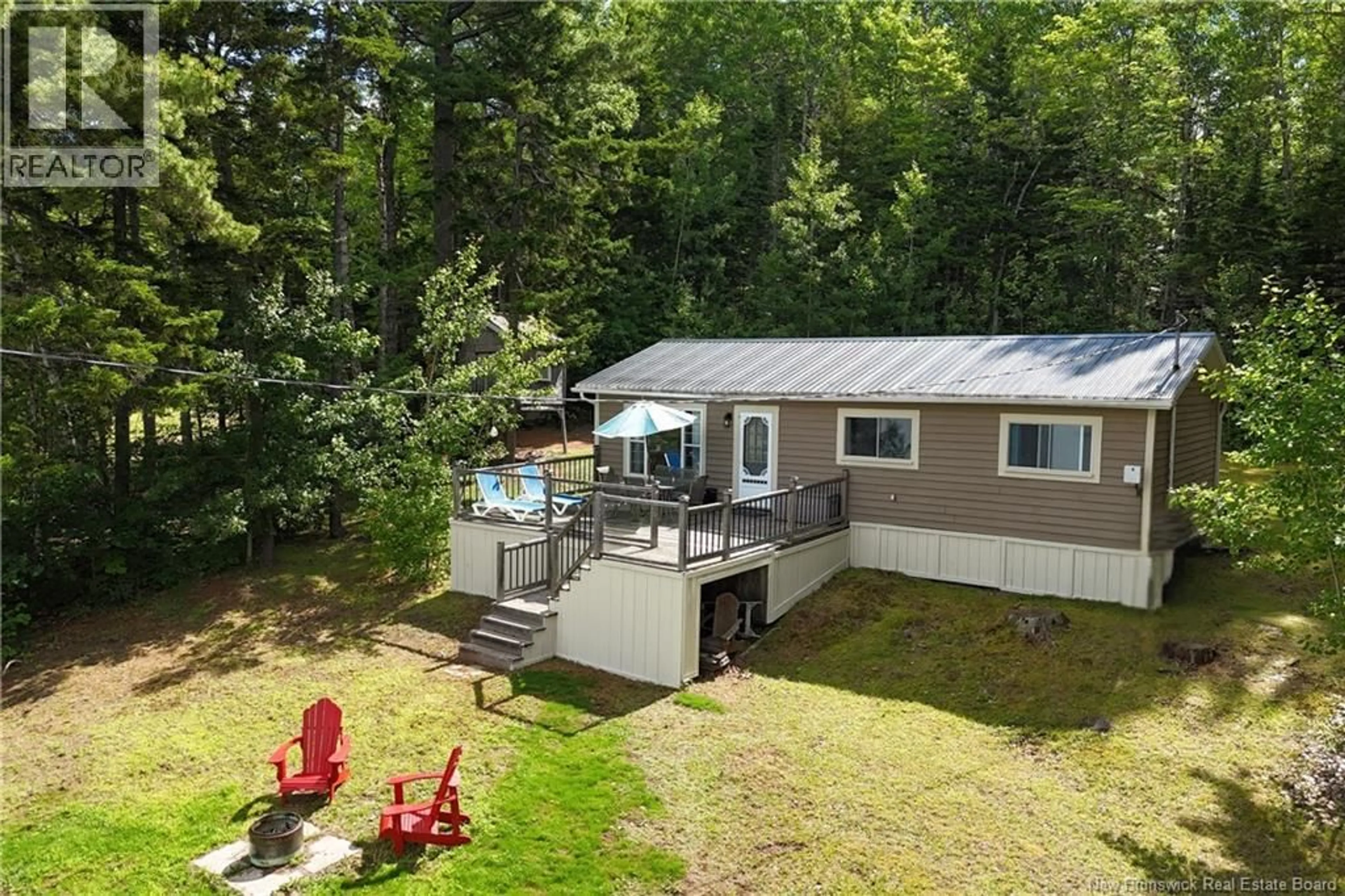 A pic from outside/outdoor area/front of a property/back of a property/a pic from drone, water/lake/river/ocean view for 600 CRAFTS COVE ROAD, Wickham New Brunswick E5T4E7