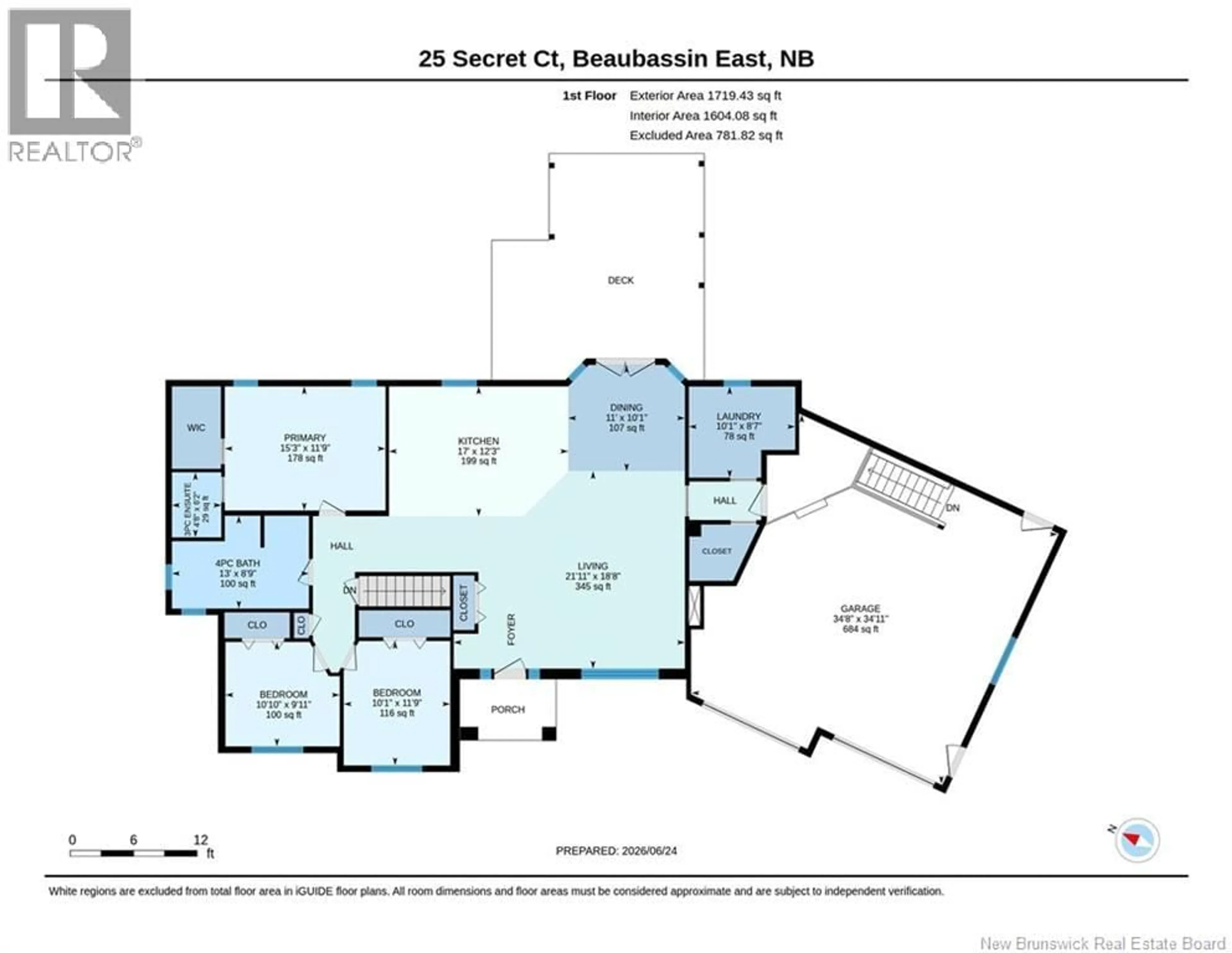 Floor plan for 25 SECRET COURT, Grand-Barachois New Brunswick E4P0B3