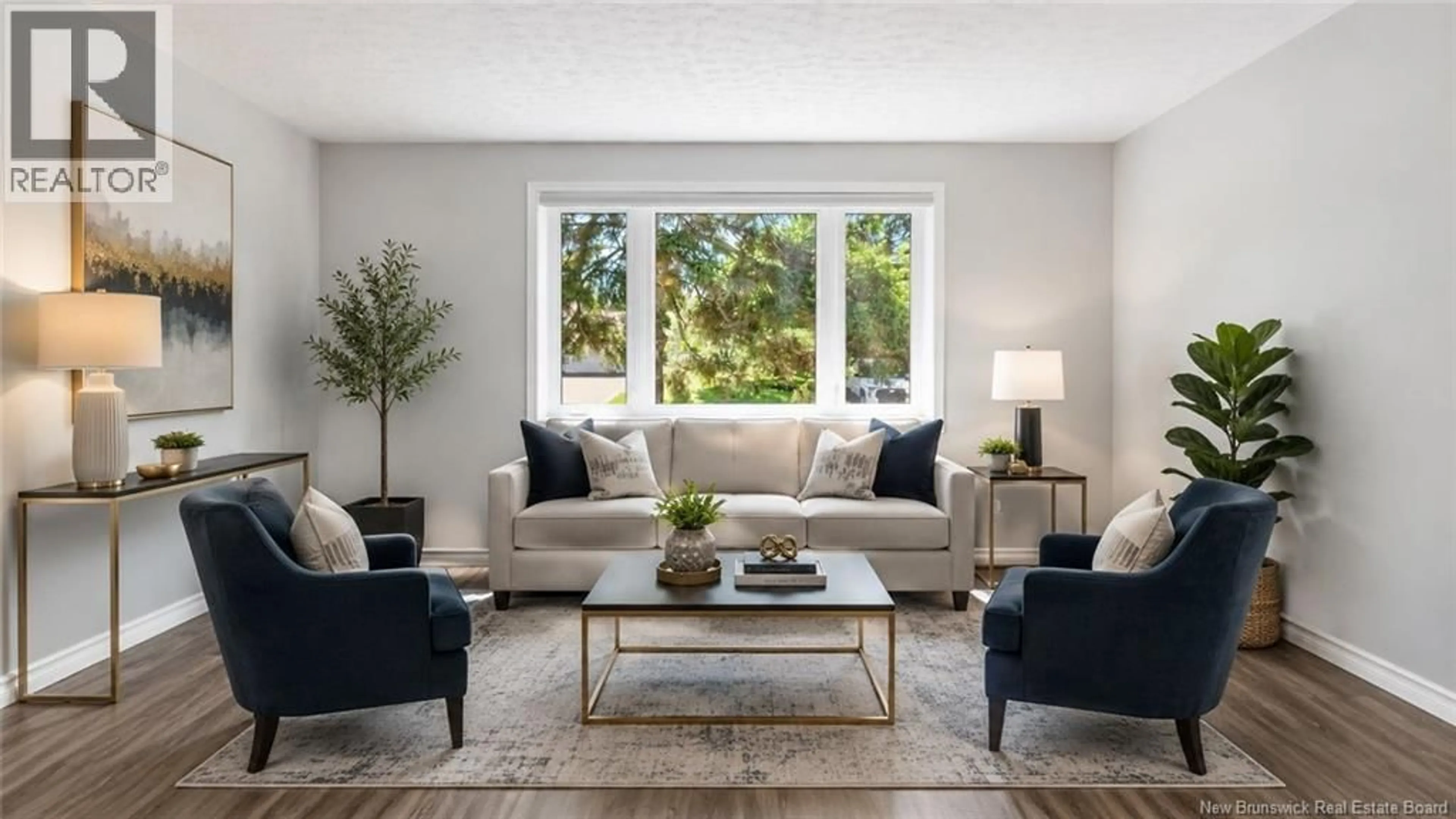 Living room with furniture, unknown for 45 CABOT DRIVE, Moncton New Brunswick E1A5K8