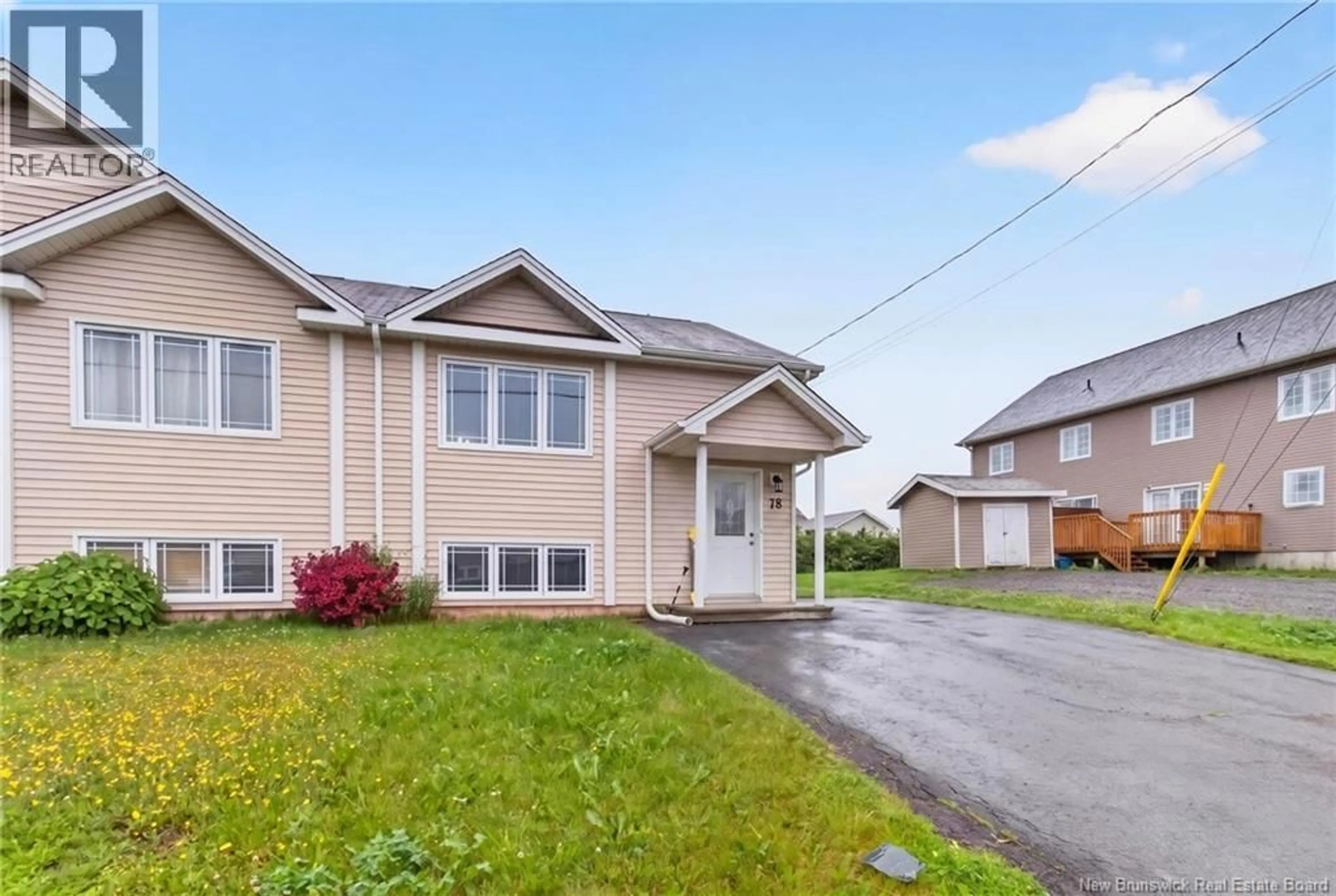 Home with vinyl exterior material, street for 78 MYRIAM CRESCENT, Moncton New Brunswick E1A0V5