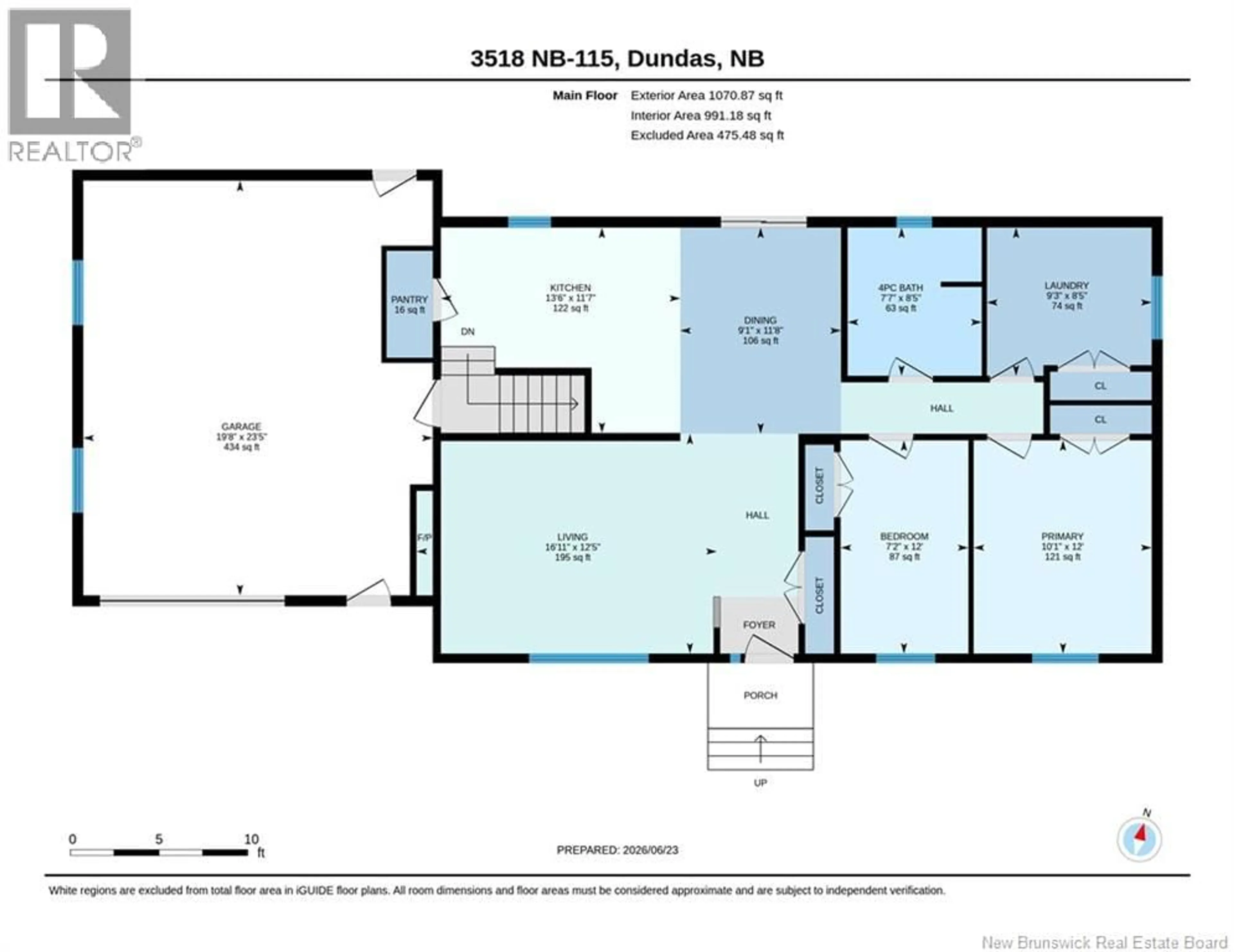 Floor plan for 3518 ROUTE 115, Notre-Dame New Brunswick E4V2H5