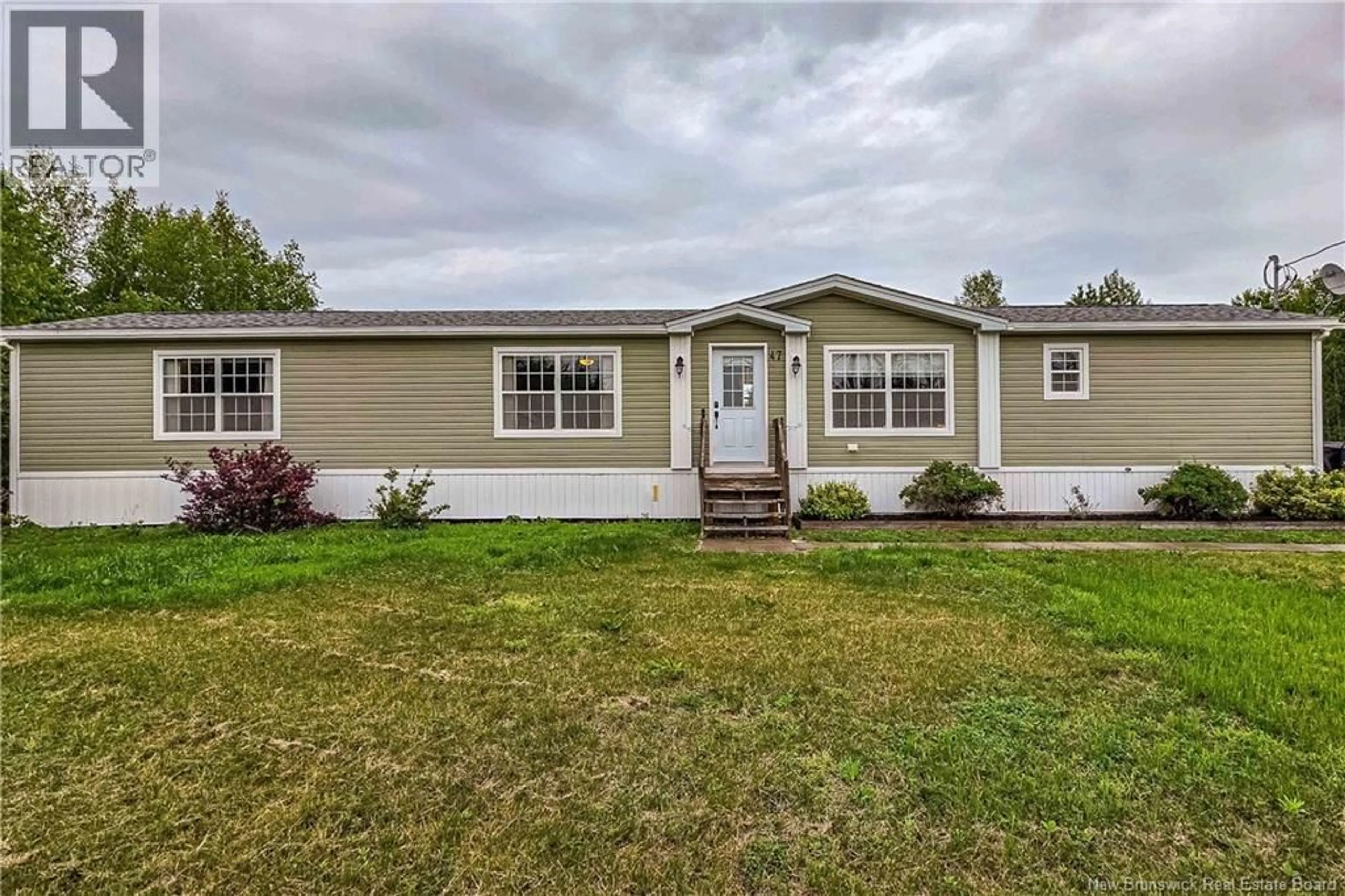 Home with vinyl exterior material, street for 47 O'LEARY STREET, Rusagonis New Brunswick E3B0R3
