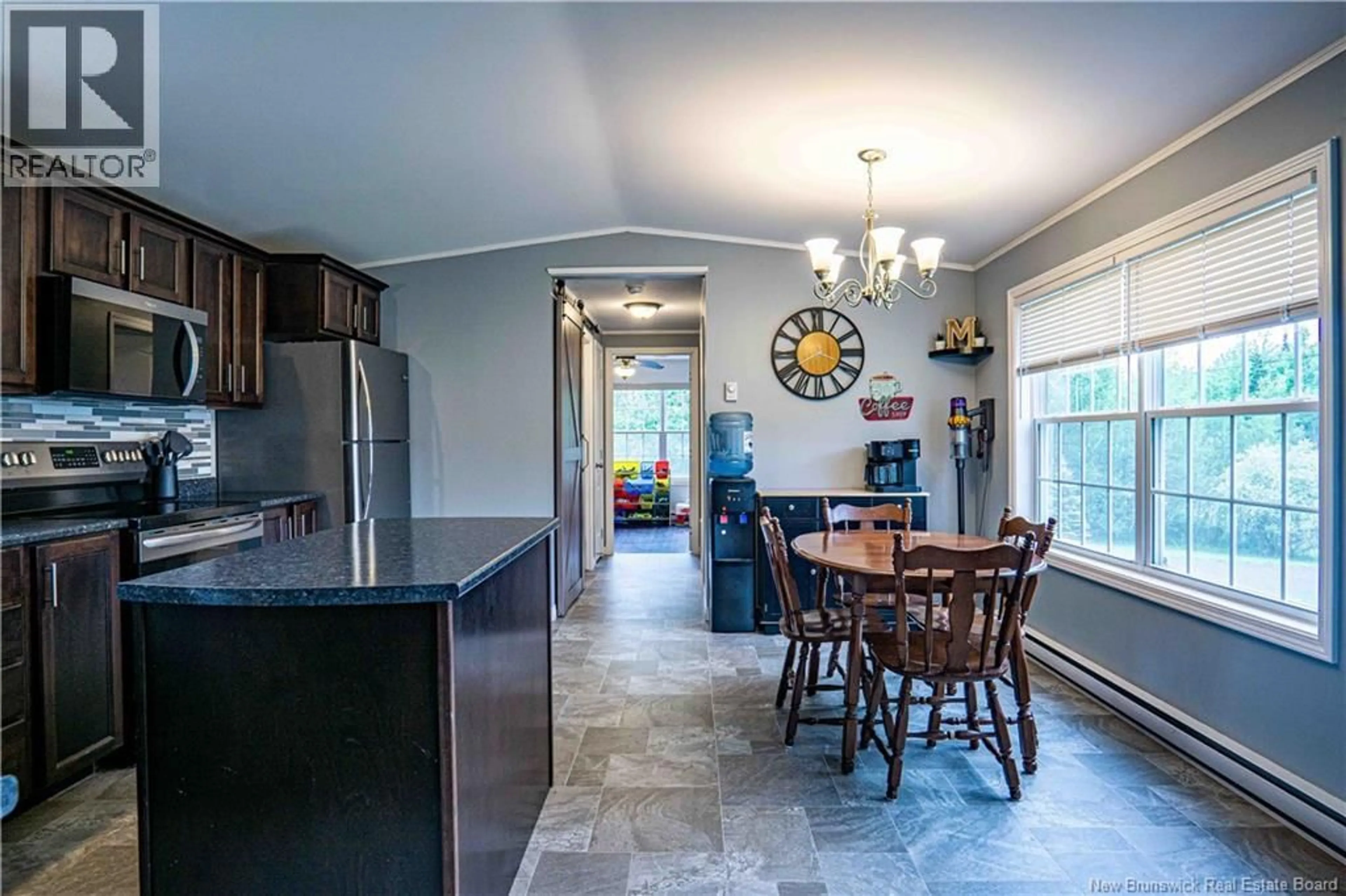 Open concept kitchen, ceramic/tile floor for 47 O'LEARY STREET, Rusagonis New Brunswick E3B0R3
