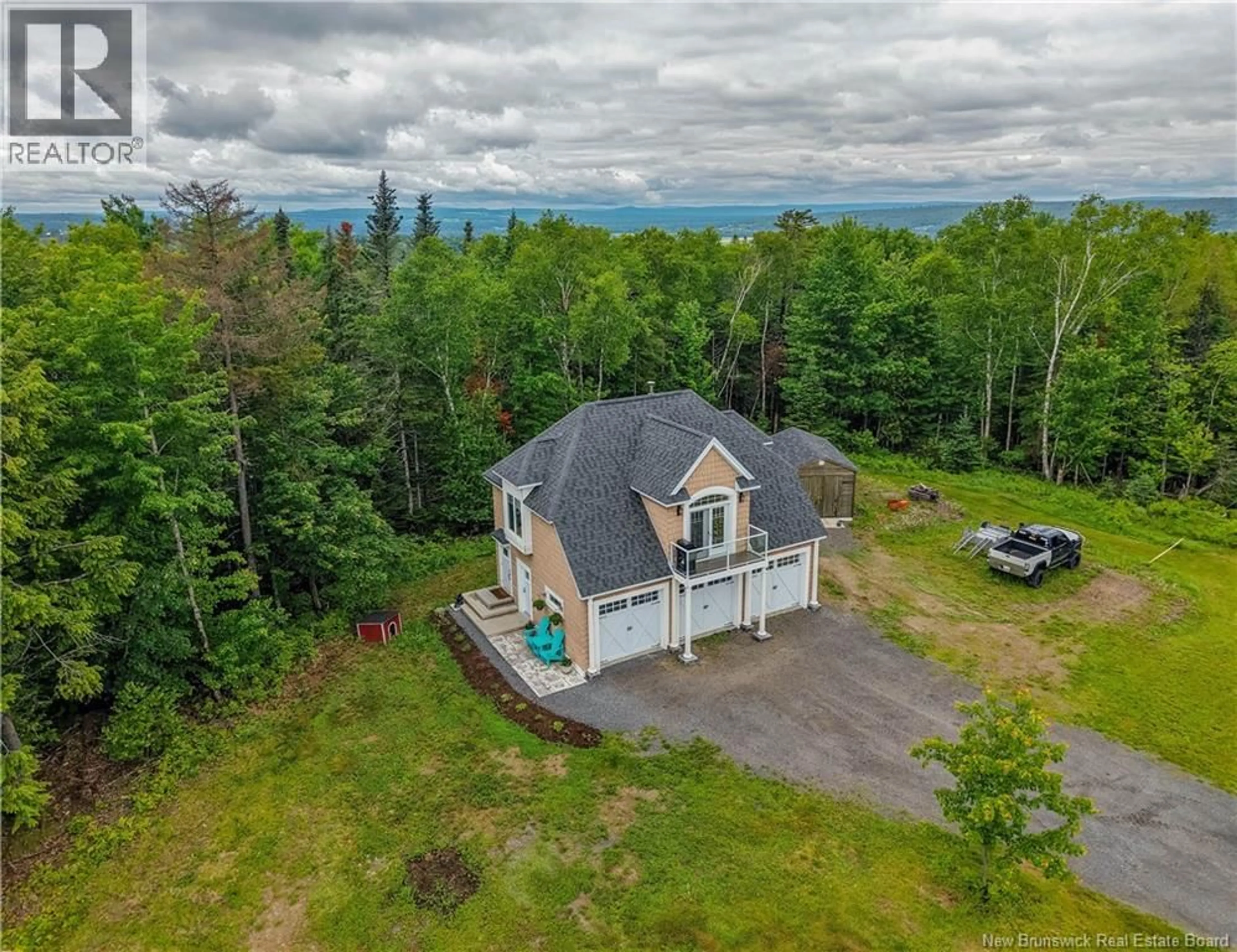 A pic from outside/outdoor area/front of a property/back of a property/a pic from drone, mountain view for 81 MARY ELLEN DRIVE, Fredericton New Brunswick E3E2G4
