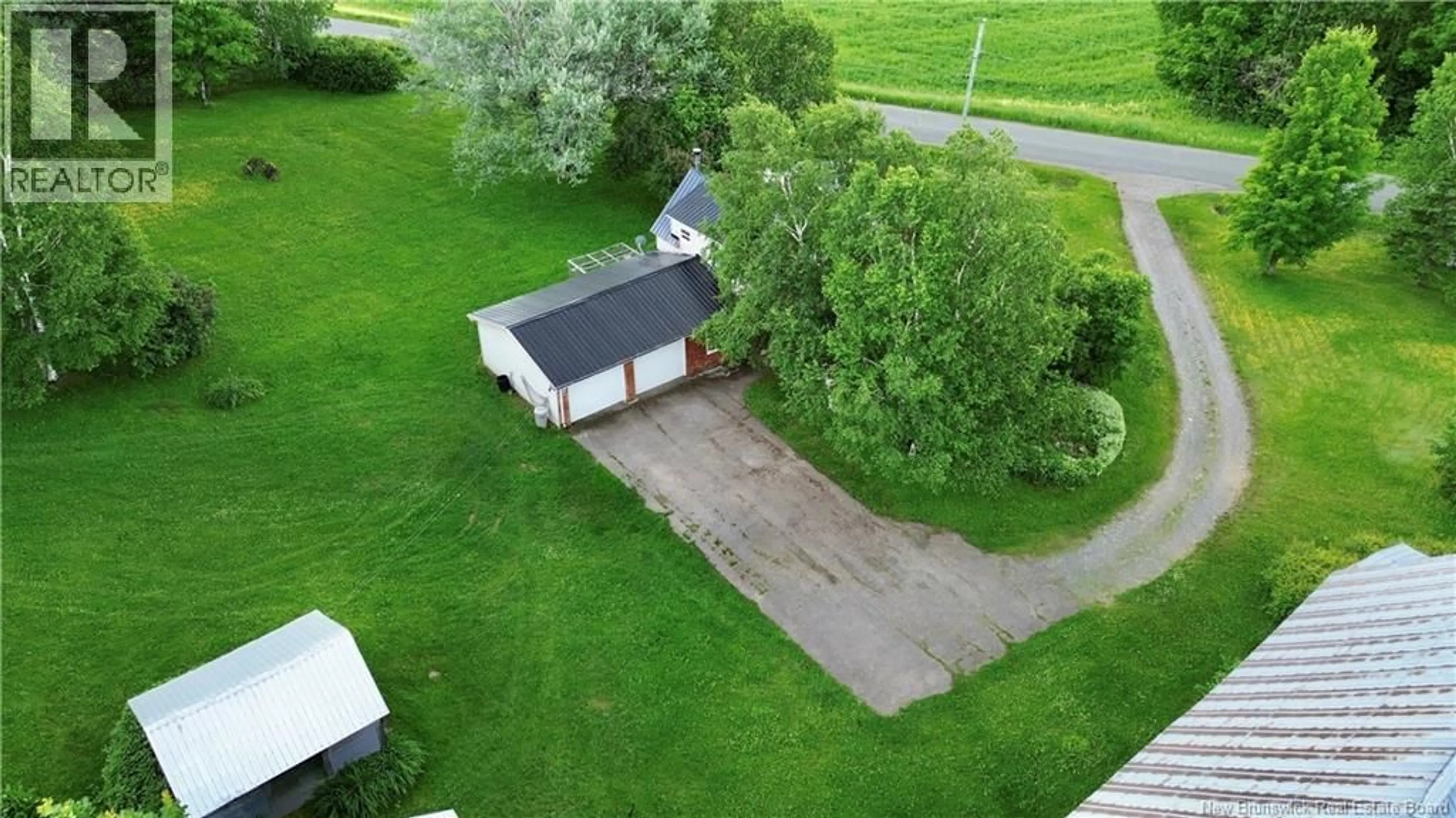 A pic from outside/outdoor area/front of a property/back of a property/a pic from drone, street for 665 CALIFORNIA SETTLEMENT ROAD, California Settlement New Brunswick E3Z1W1