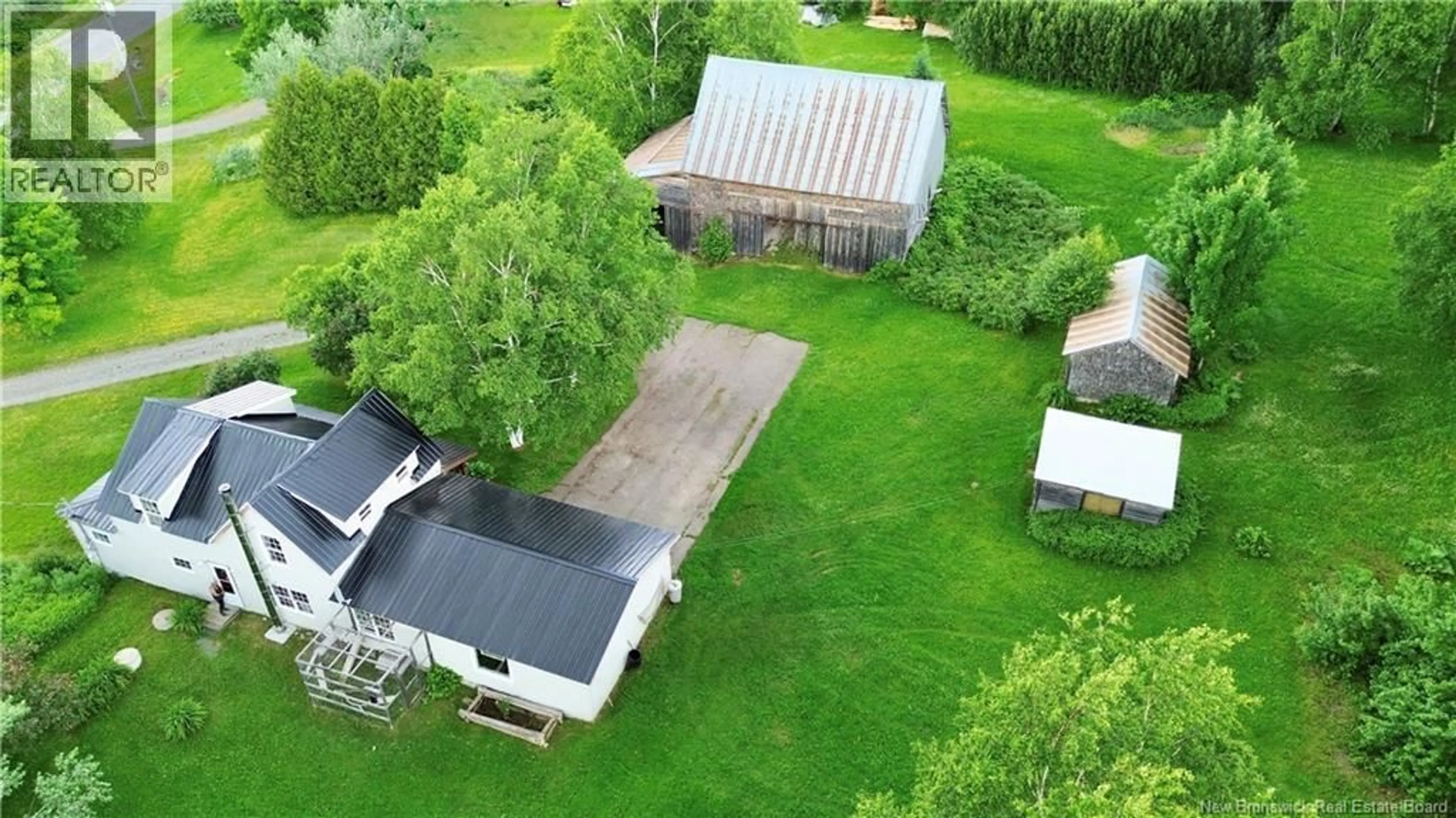 A pic from outside/outdoor area/front of a property/back of a property/a pic from drone, unknown for 665 CALIFORNIA SETTLEMENT ROAD, California Settlement New Brunswick E3Z1W1