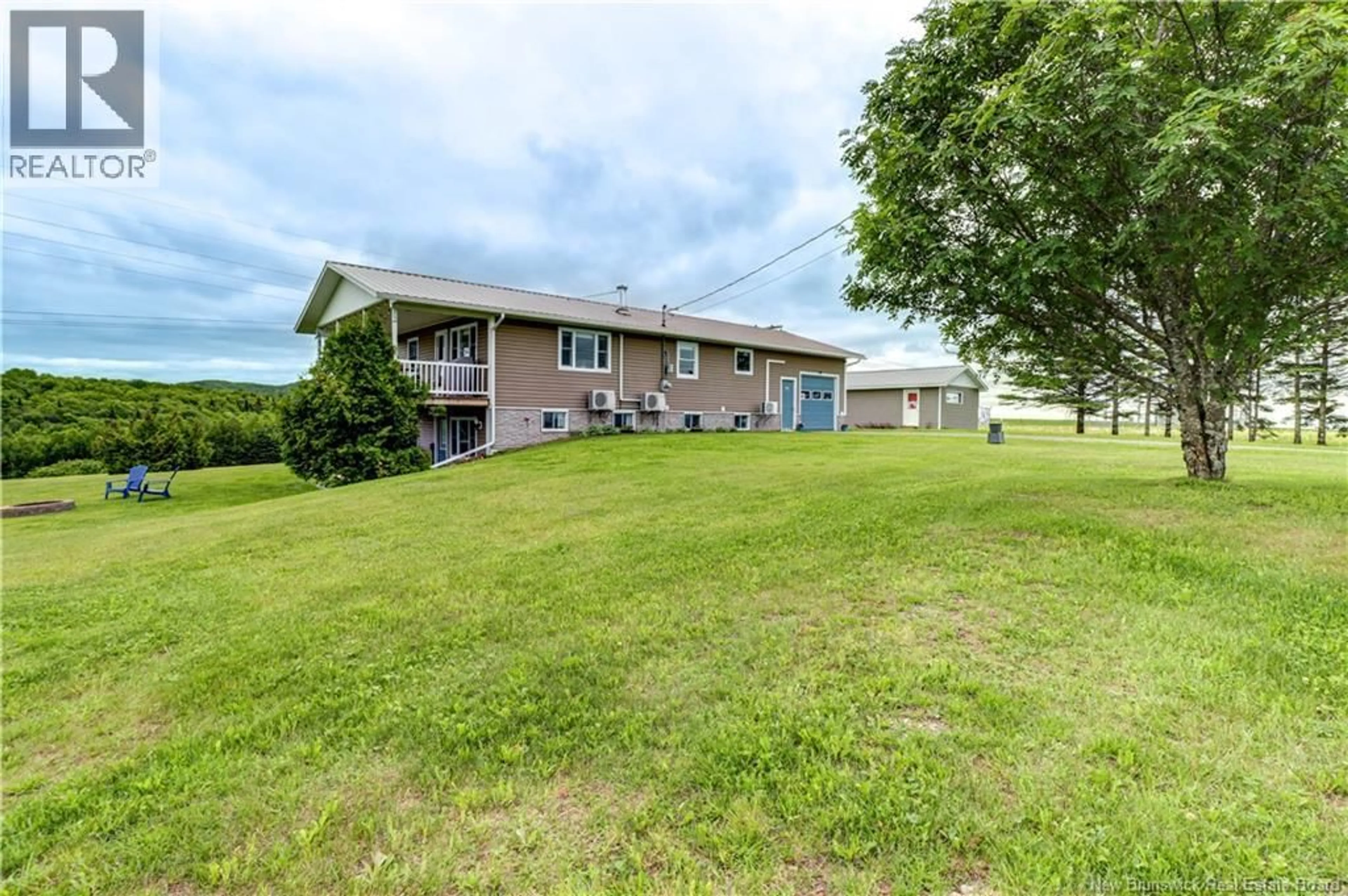A pic from outside/outdoor area/front of a property/back of a property/a pic from drone, water/lake/river/ocean view for 55 HAWTHORNE ROAD, Muniac New Brunswick E7H2G2