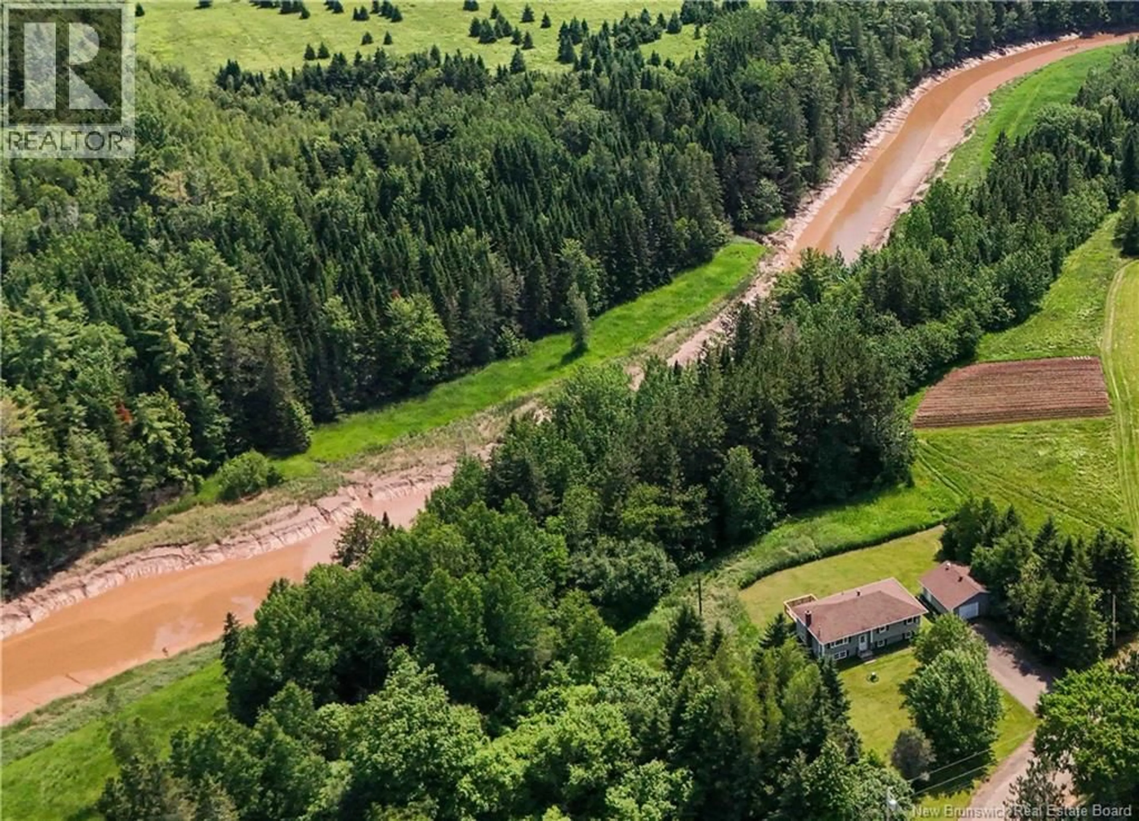A pic from outside/outdoor area/front of a property/back of a property/a pic from drone, forest/trees view for 128 RITCHIE ROAD, Upper Coverdale New Brunswick E1J1V5