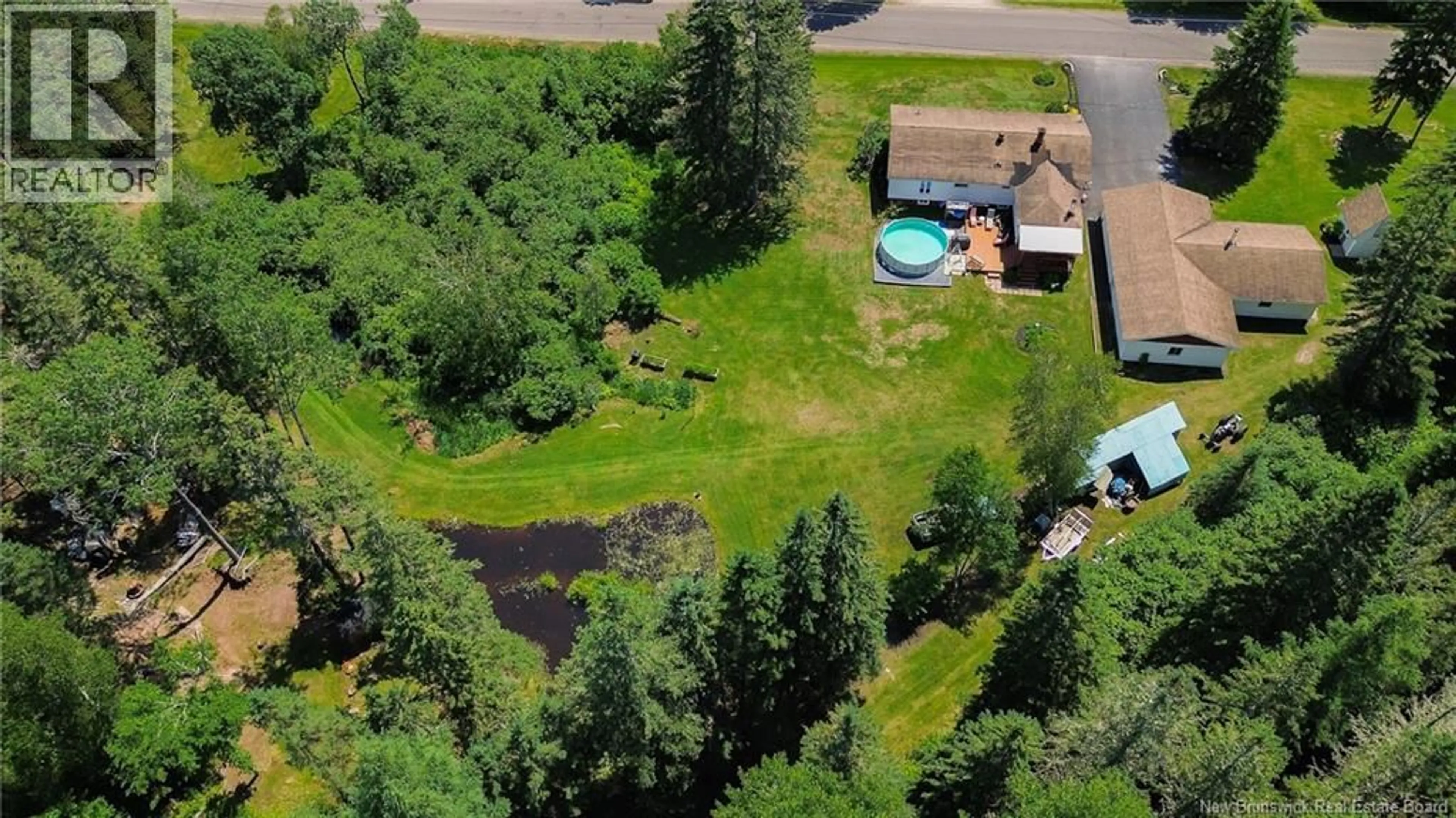 A pic from outside/outdoor area/front of a property/back of a property/a pic from drone, water/lake/river/ocean view for 109 BELLEISLE ROAD, Norton New Brunswick E5T1S7