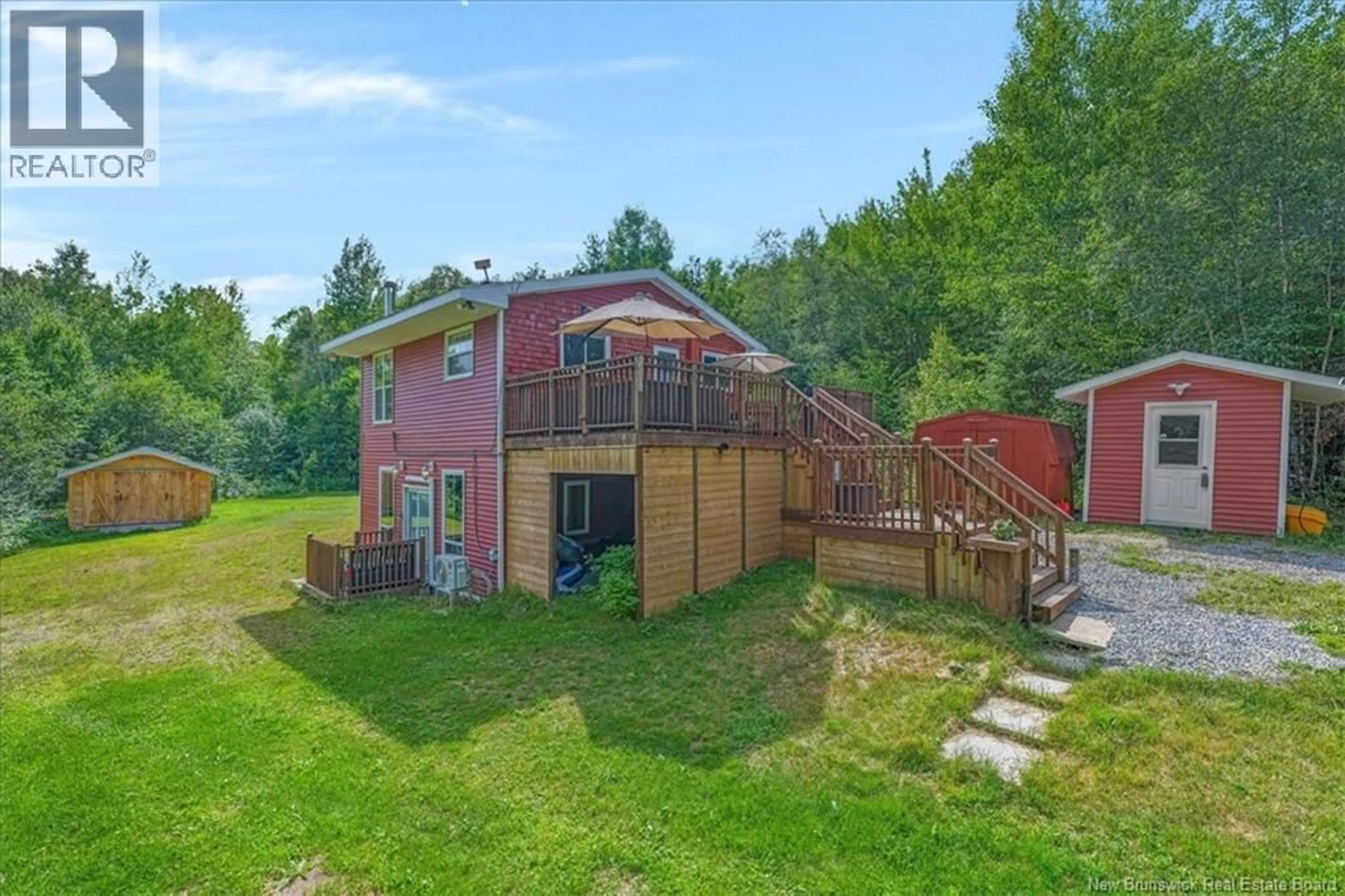 A pic from outside/outdoor area/front of a property/back of a property/a pic from drone, water/lake/river/ocean view for 700 ROUTE 121, Bloomfield New Brunswick E5T1E8