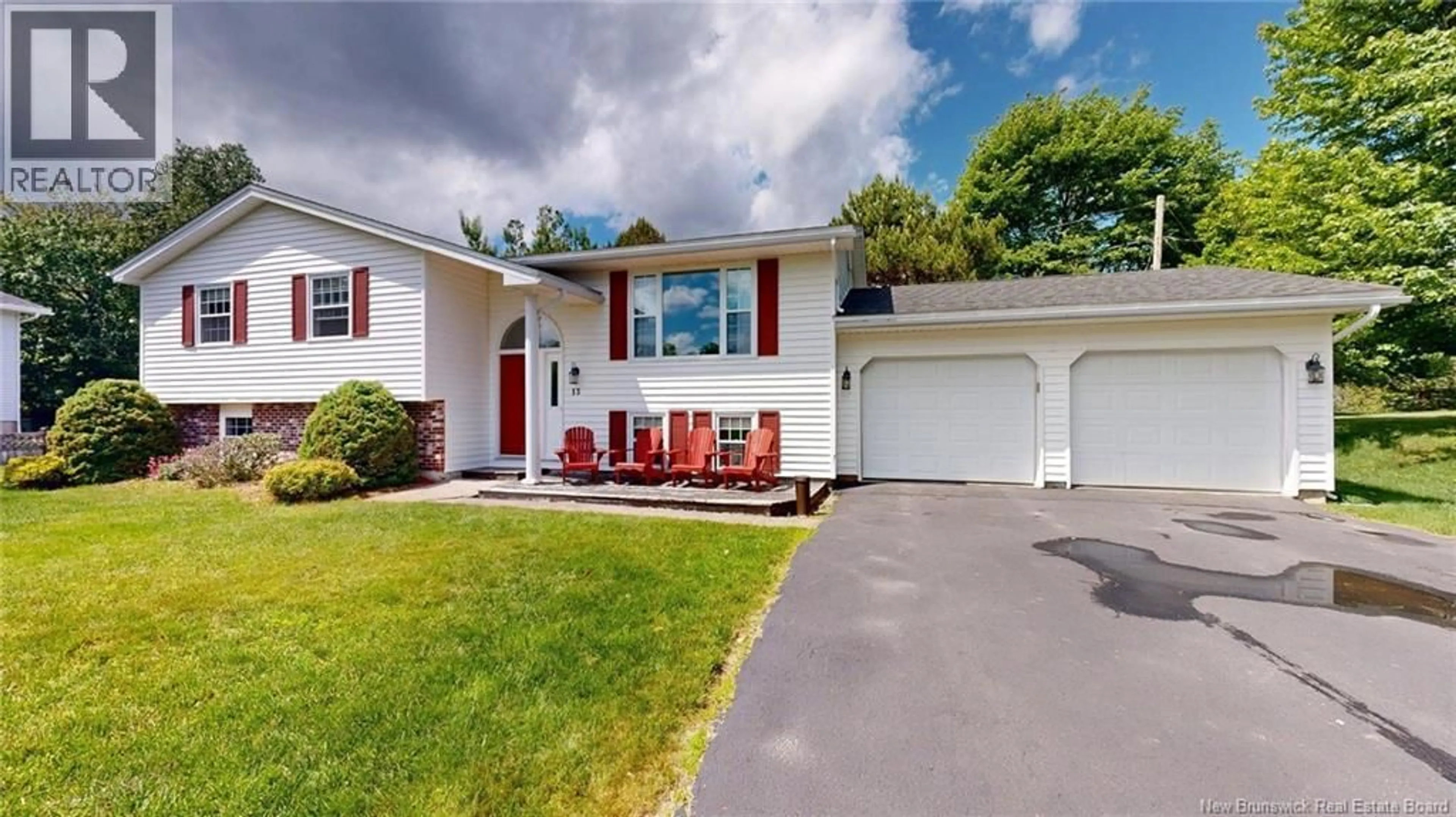 Home with vinyl exterior material, street for 13 ELSIE DRIVE, Quispamsis New Brunswick E2E4R7