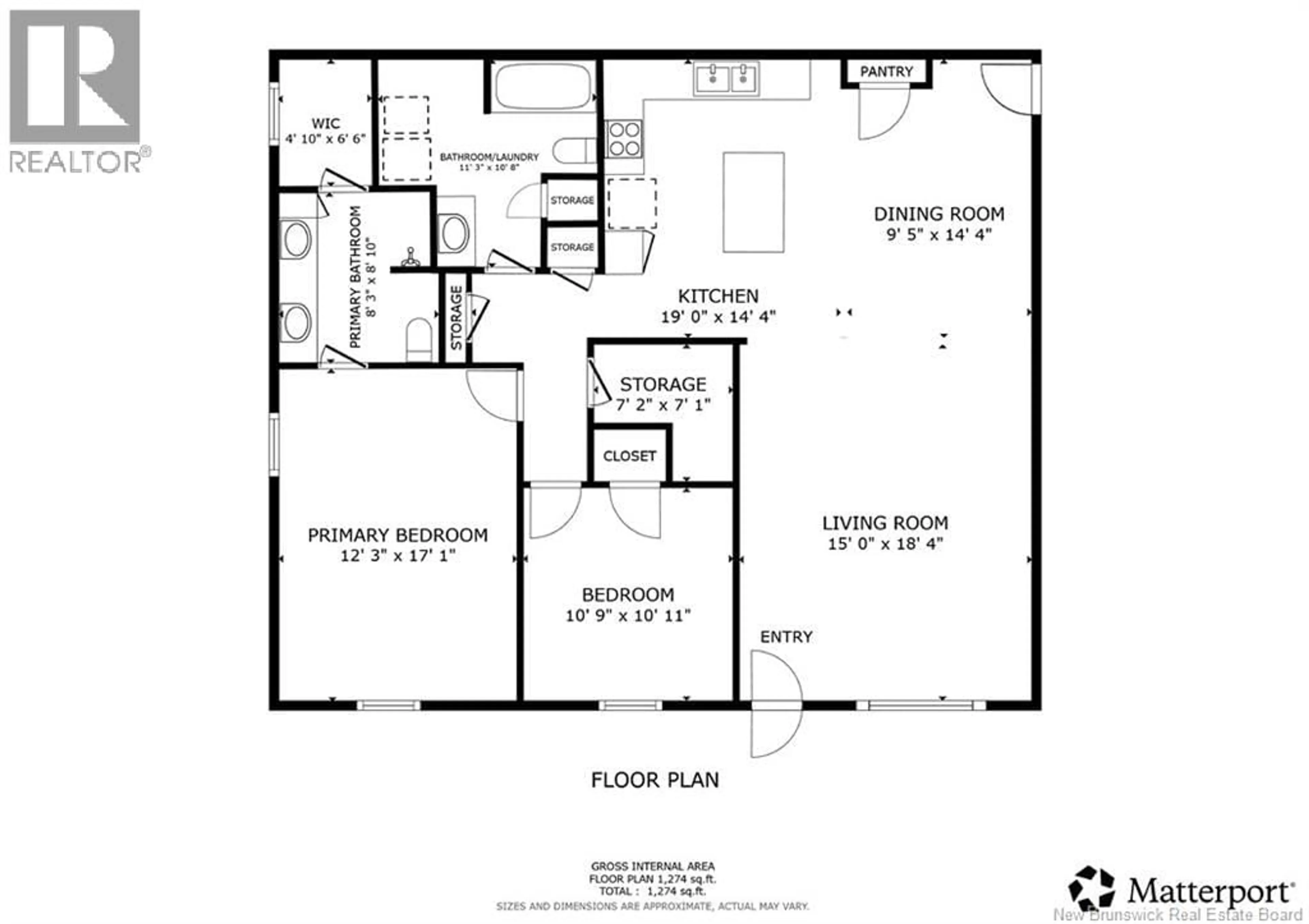 Floor plan for 101 - 65 BRAYSON BOULEVARD, Oromocto New Brunswick E2V0J2