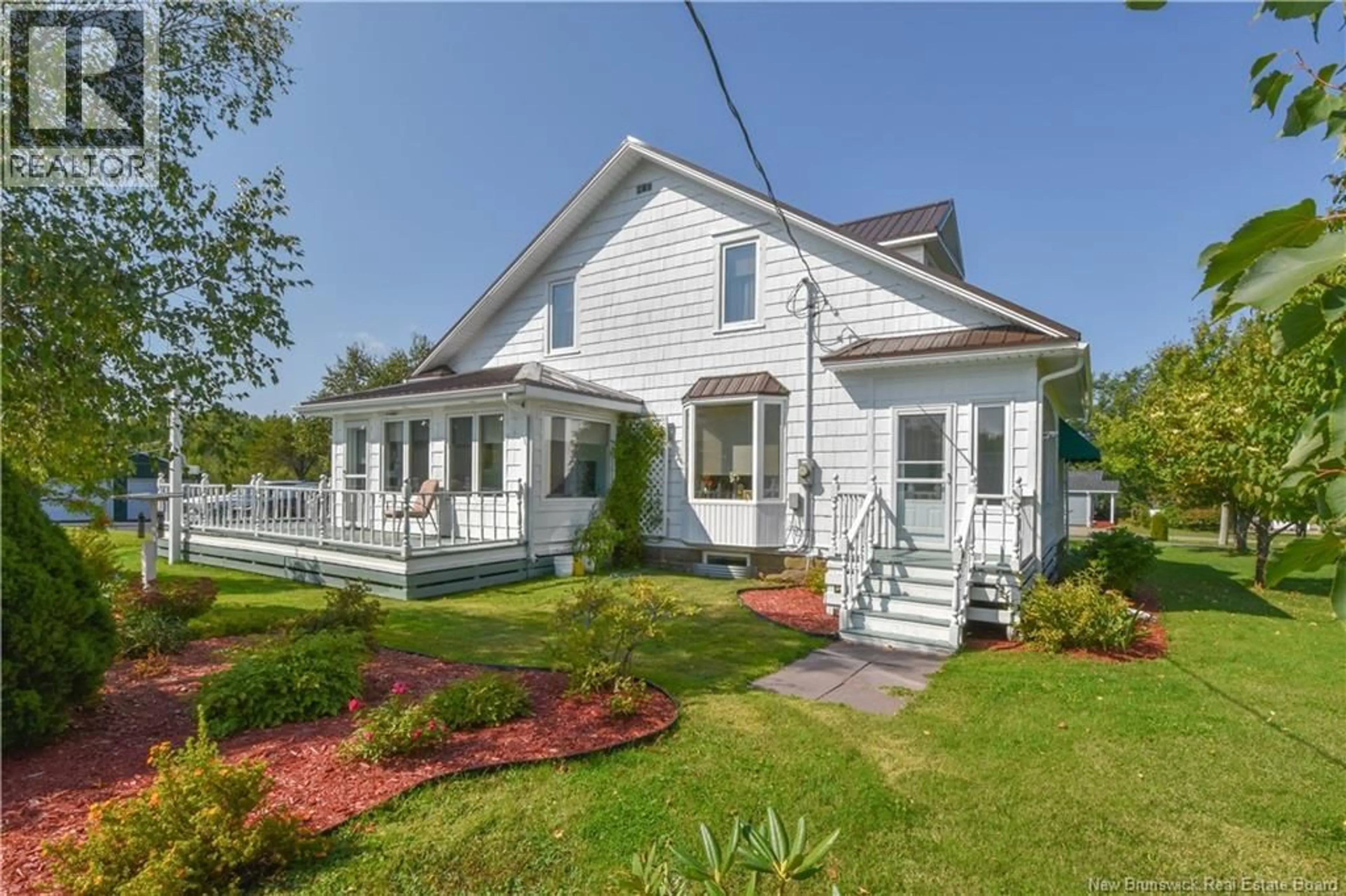 Home with vinyl exterior material, street for 12189 ROUTE 11, Village-Blanchard New Brunswick E8P1R3