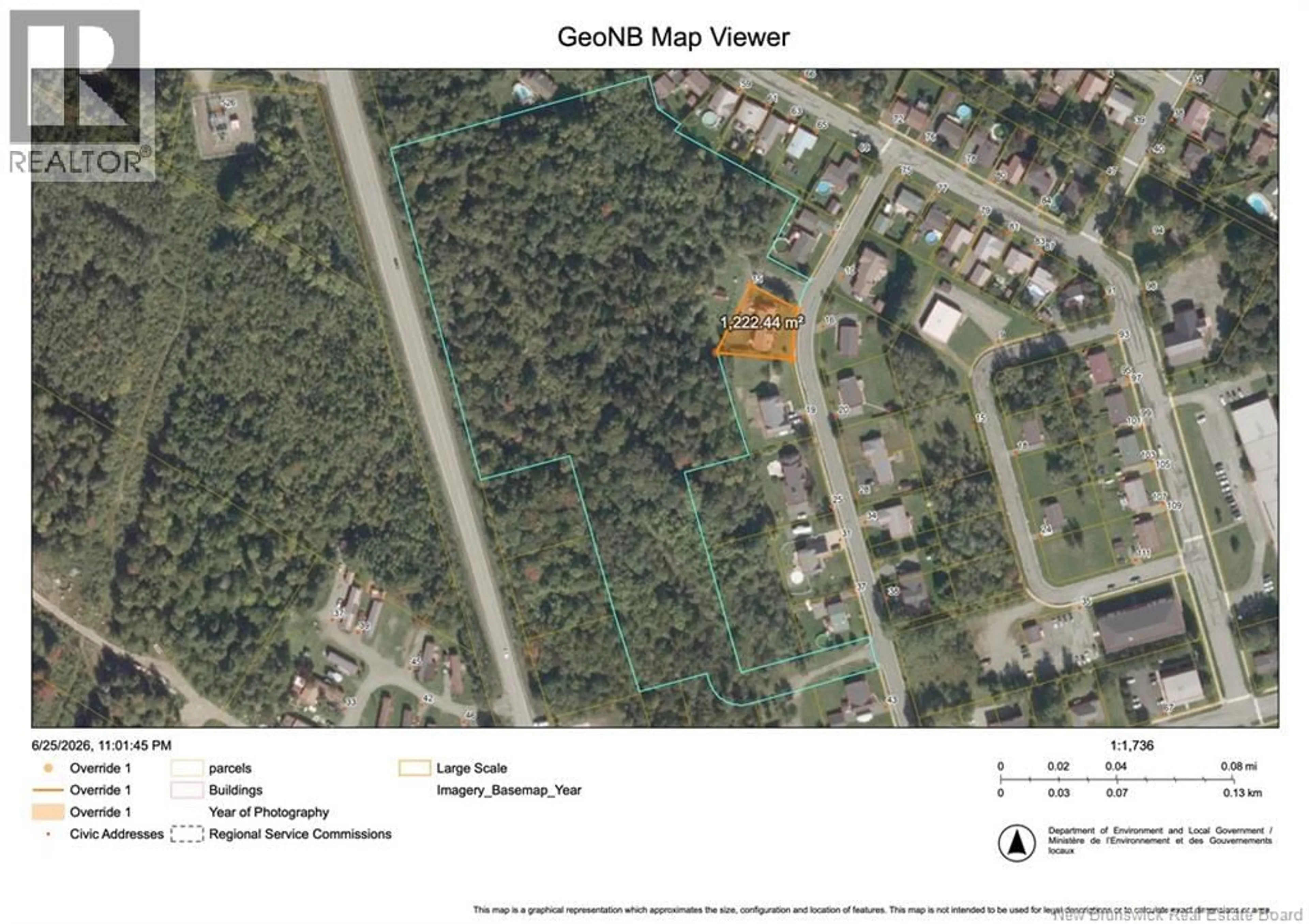 Picture of a map for 15 DOYLE STREET, Nackawic New Brunswick E6G1E4