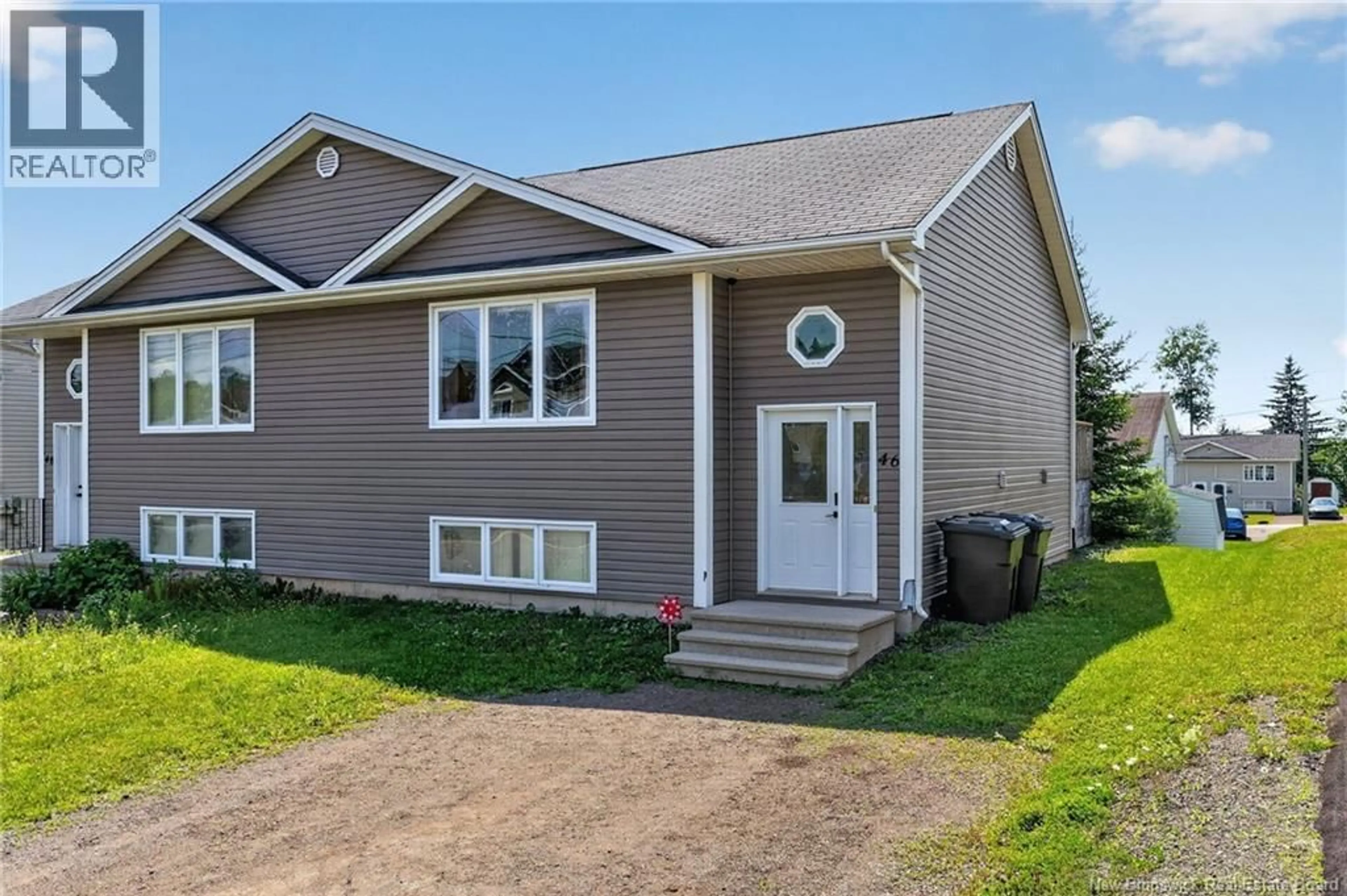 Home with vinyl exterior material, street for 46 TANYA, Moncton New Brunswick E1E4W5