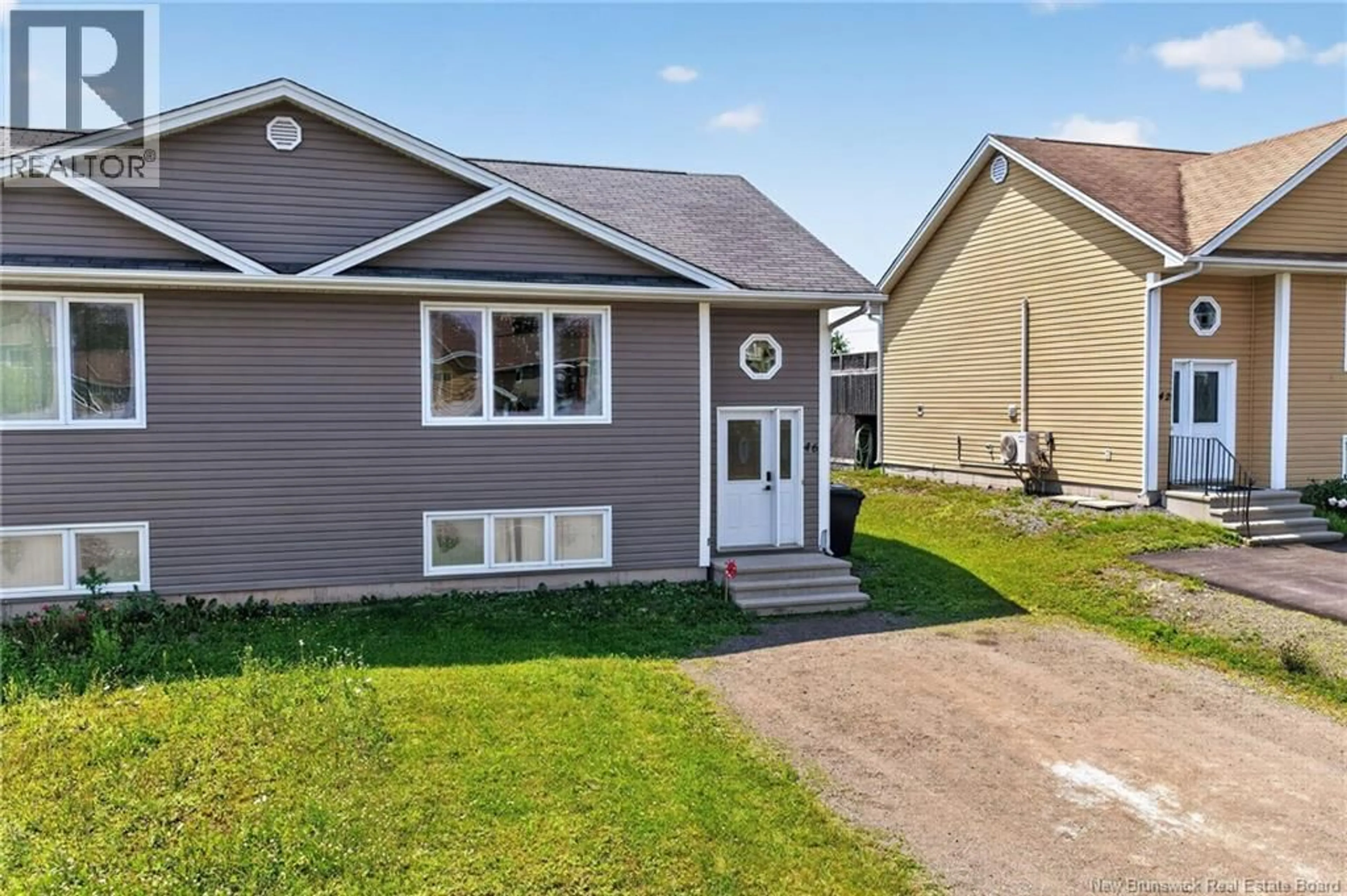 Home with vinyl exterior material, street for 46 TANYA, Moncton New Brunswick E1E4W5