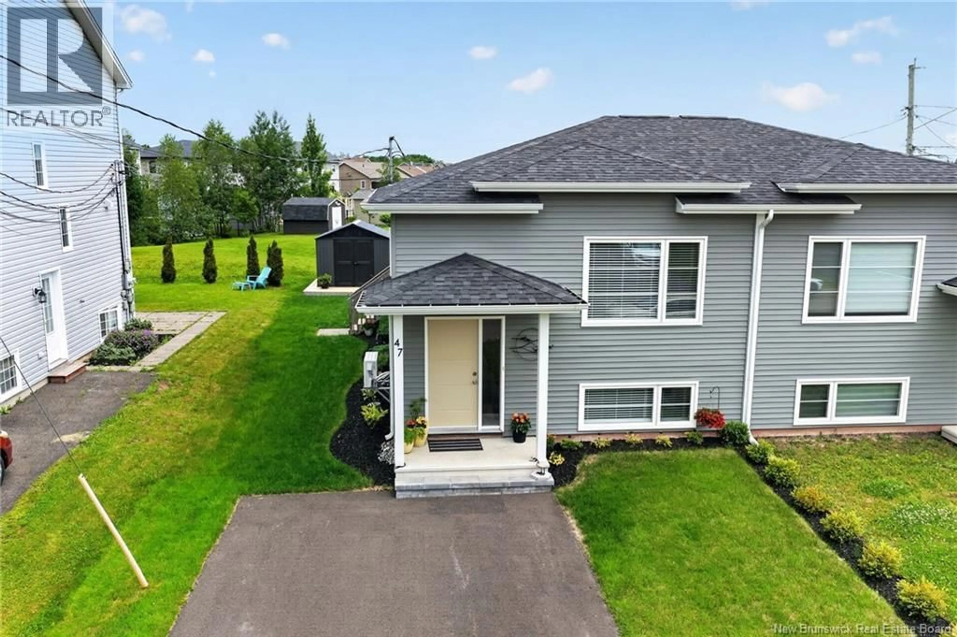 A pic from outside/outdoor area/front of a property/back of a property/a pic from drone, street for 47 BIRCHFIELD STREET, Moncton New Brunswick E1G0W7
