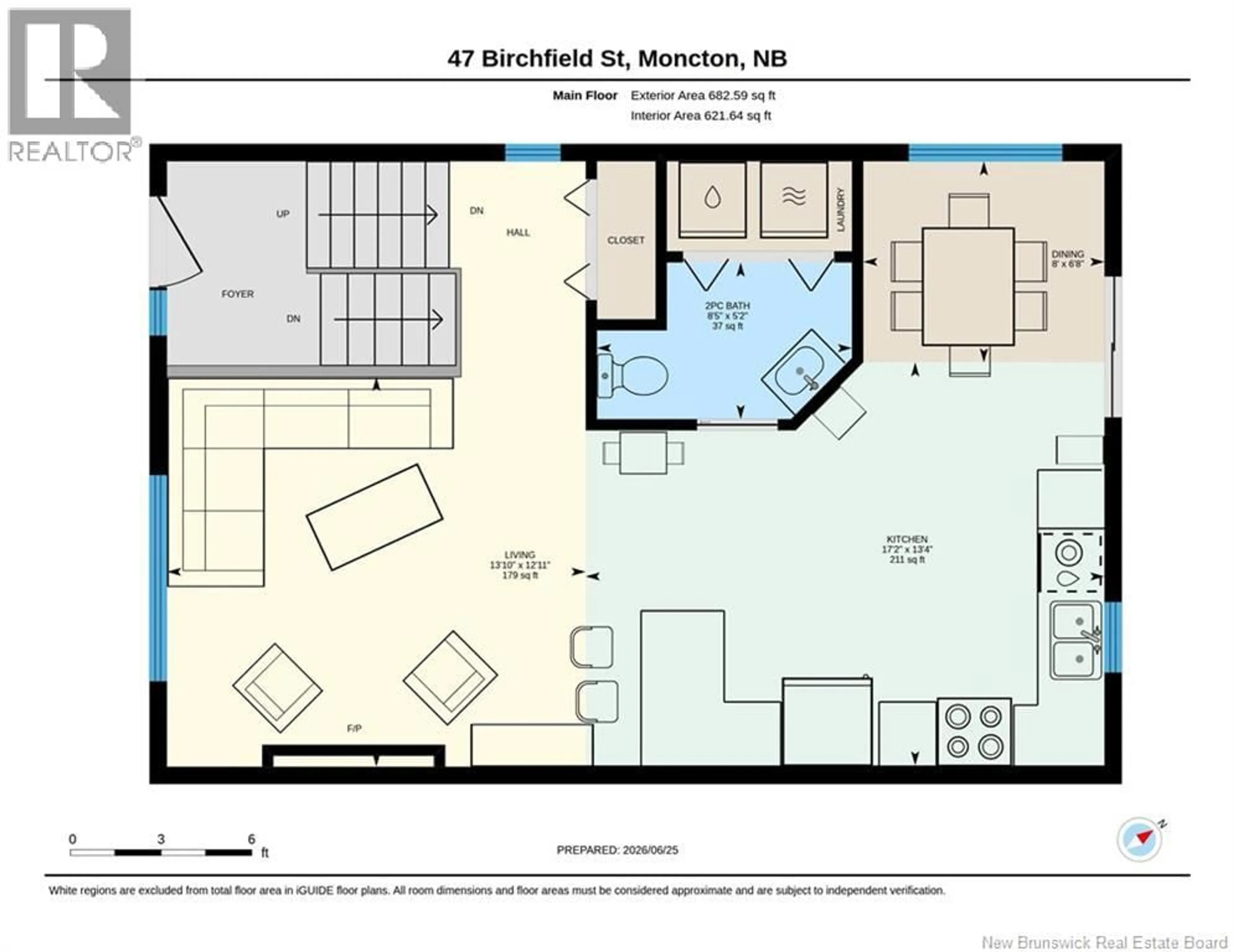 Floor plan for 47 BIRCHFIELD STREET, Moncton New Brunswick E1G0W7