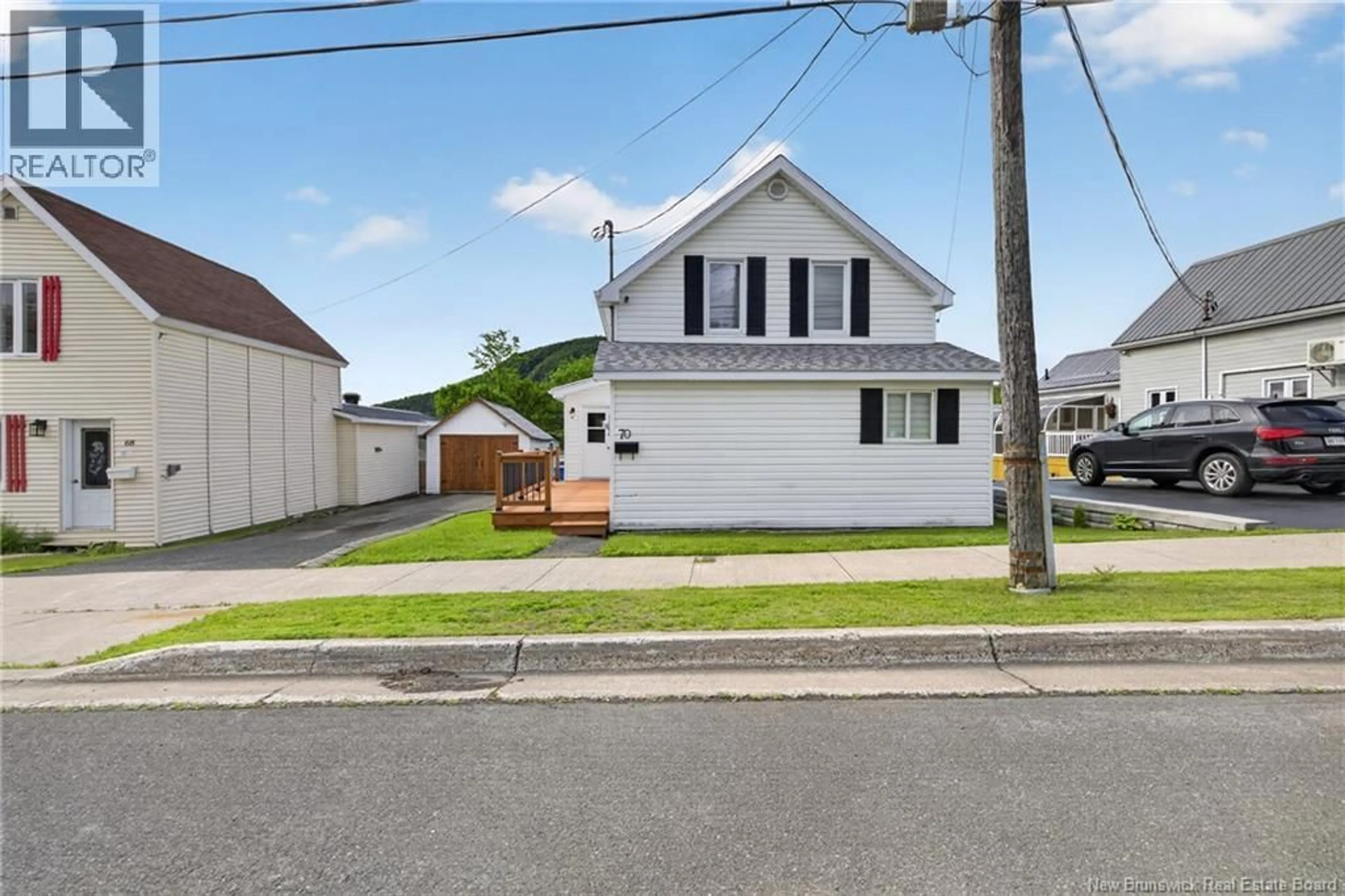 A pic from outside/outdoor area/front of a property/back of a property/a pic from drone, street for 70 DUNCAN, Campbellton New Brunswick E3N2K9