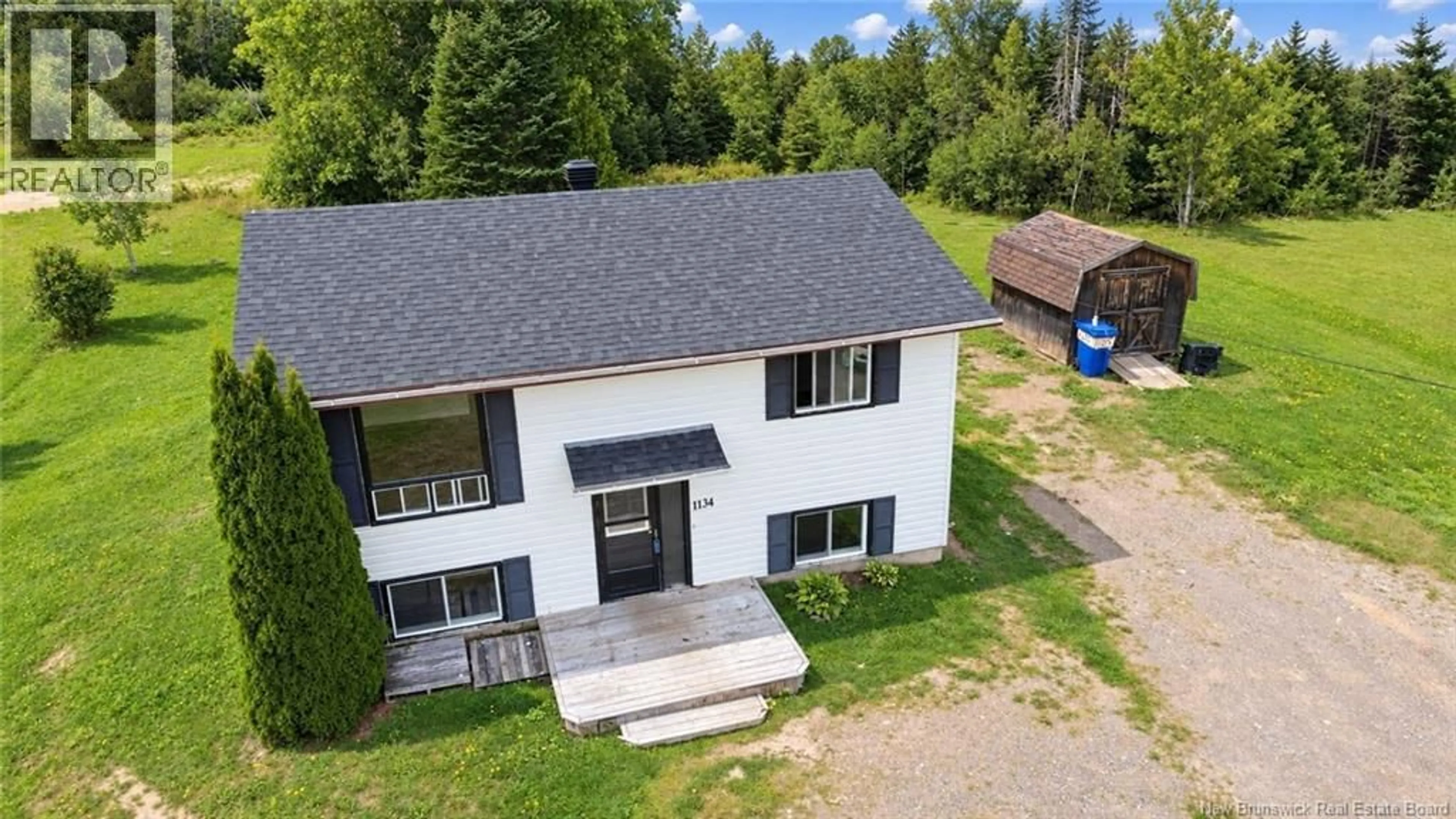 A pic from outside/outdoor area/front of a property/back of a property/a pic from drone, building for 1134 CHEMIN ROBERTVILLE CHEMIN, Robertville New Brunswick E8K2P5