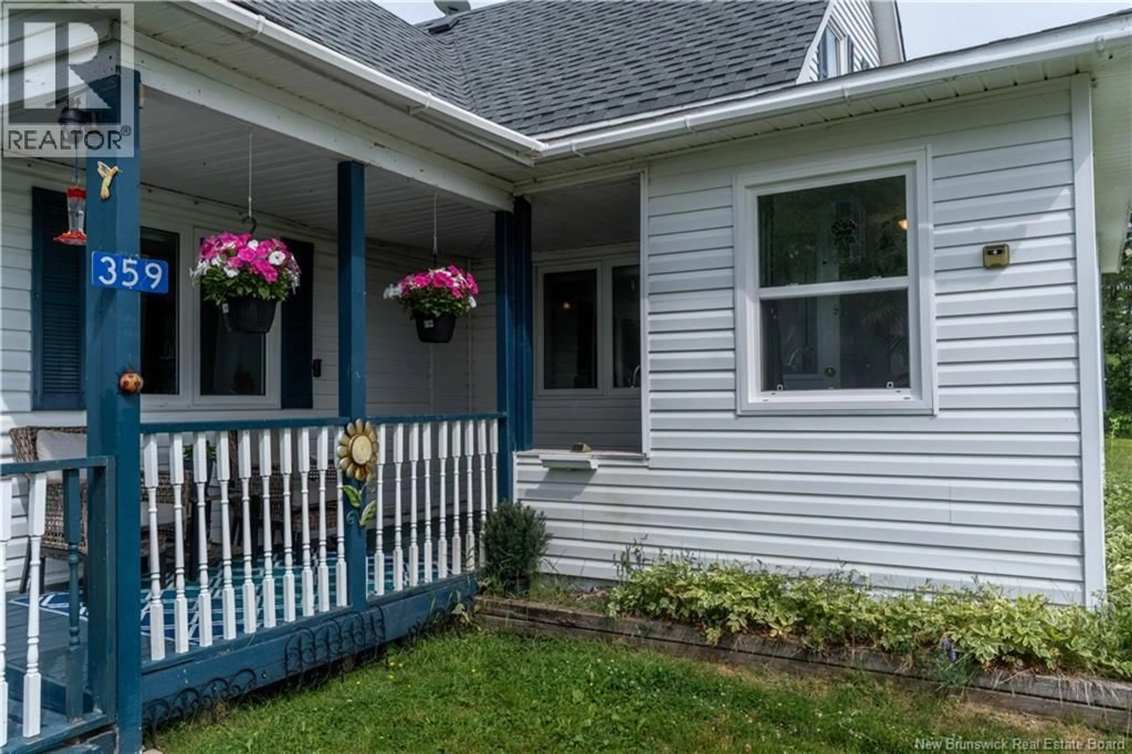 Home with vinyl exterior material, street for 359 BELLEFOND ROAD, Bellefond New Brunswick E1V4T6