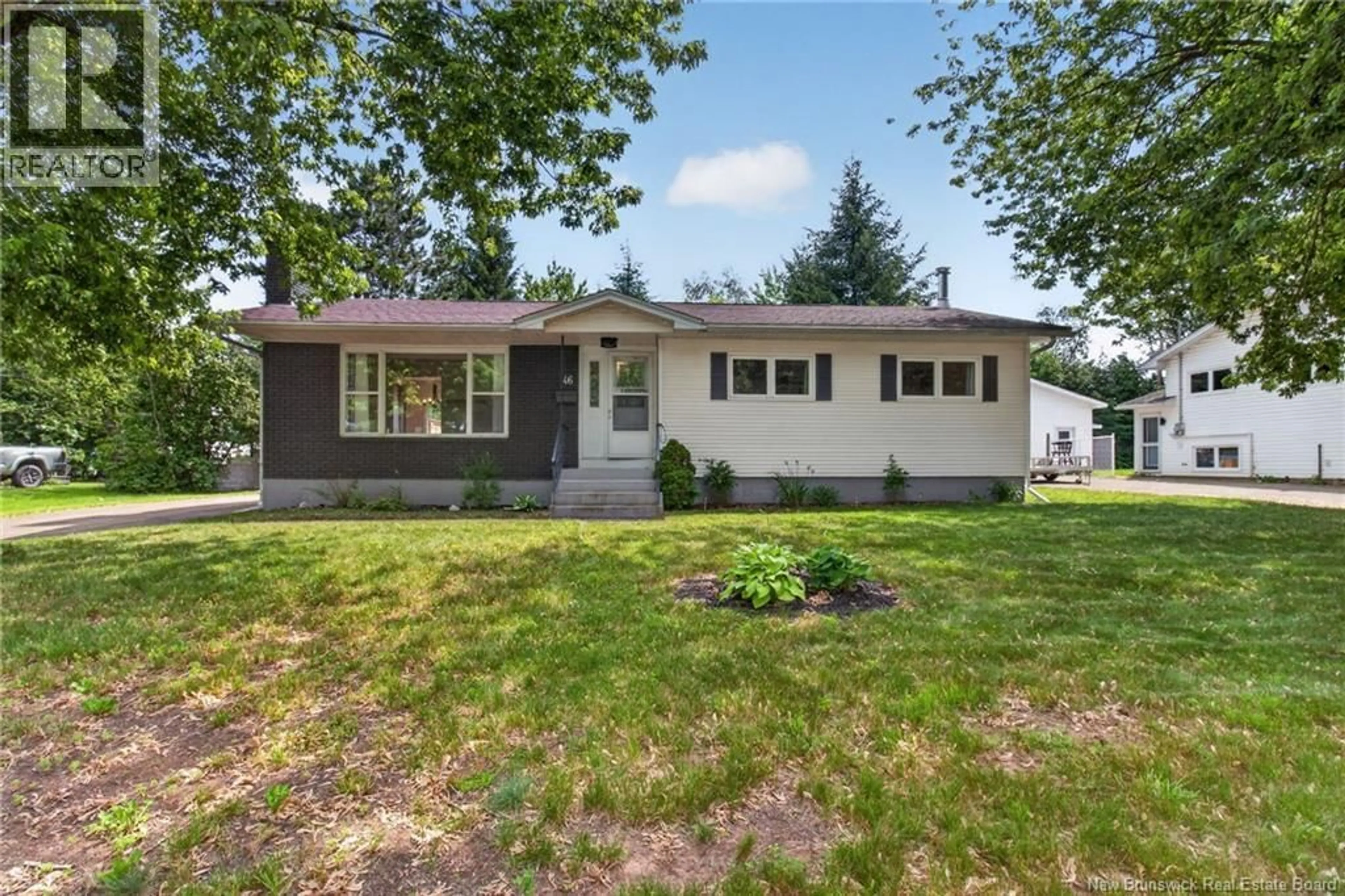 Home with vinyl exterior material, street for 46 WILSON ROAD, Riverview New Brunswick E1B2V5