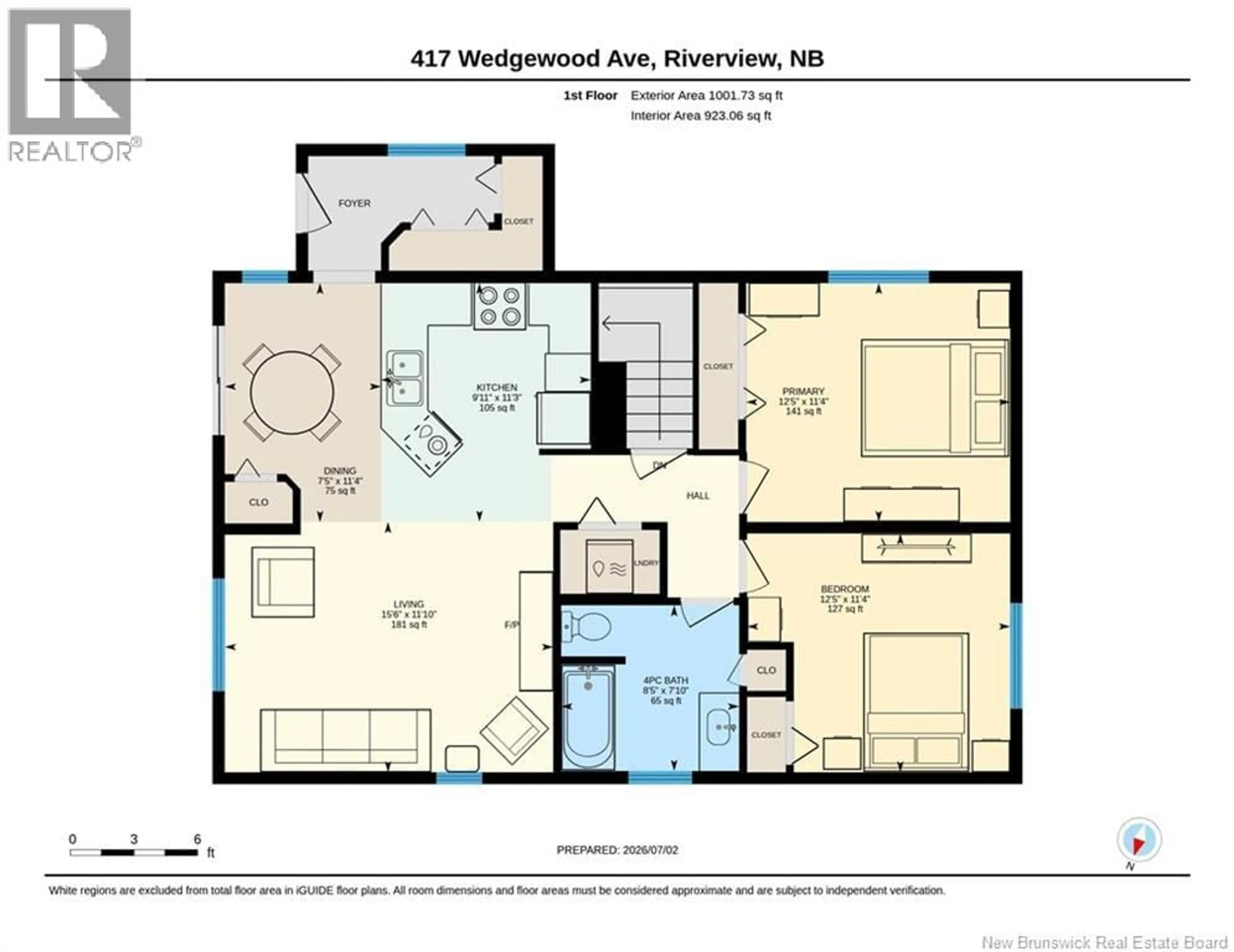 Floor plan for 417 WEDGEWOOD AVENUE, Riverview New Brunswick E1B2E5