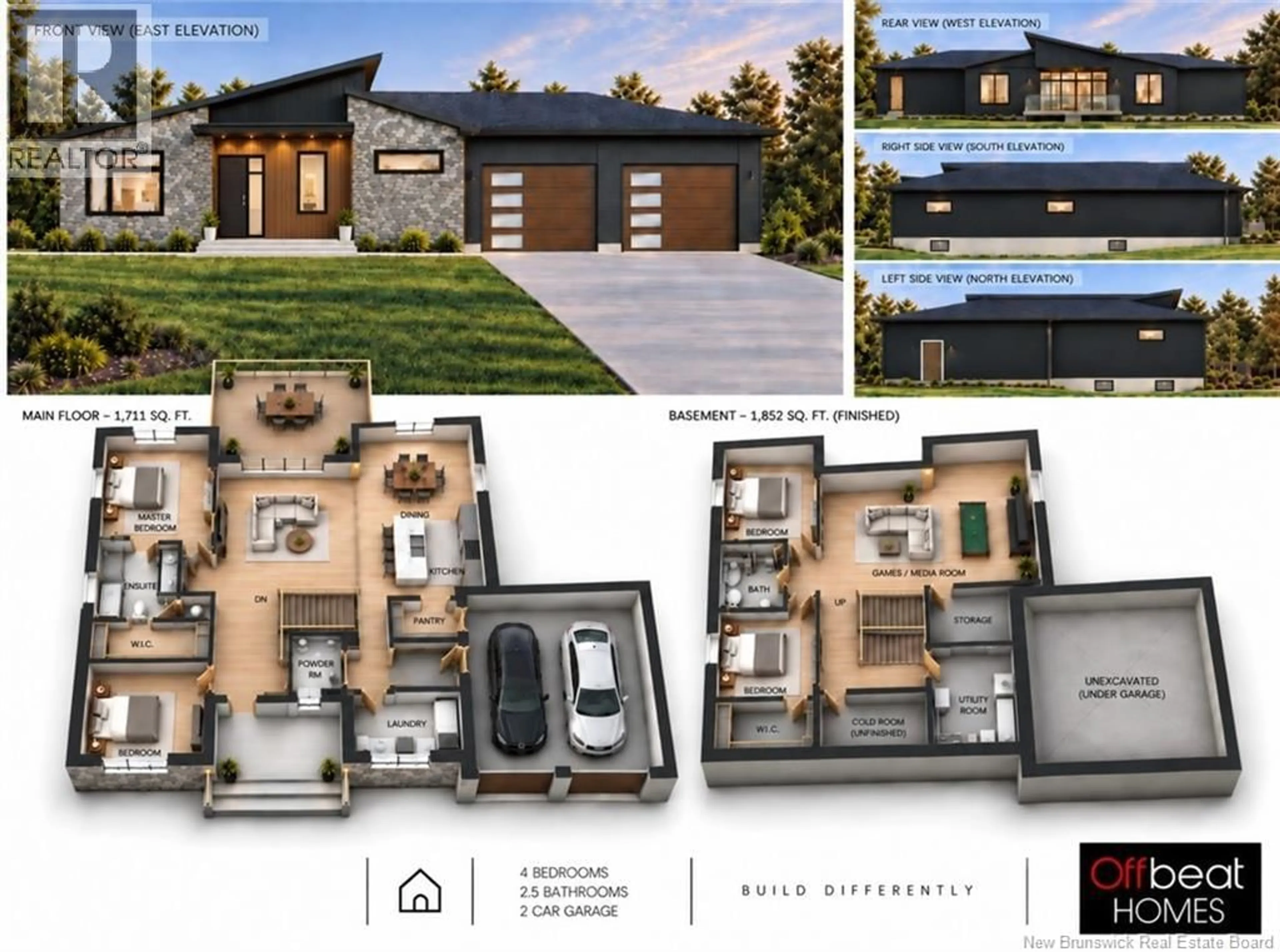 Floor plan for 443 GOODINE STREET, Fredericton New Brunswick E3B0H7