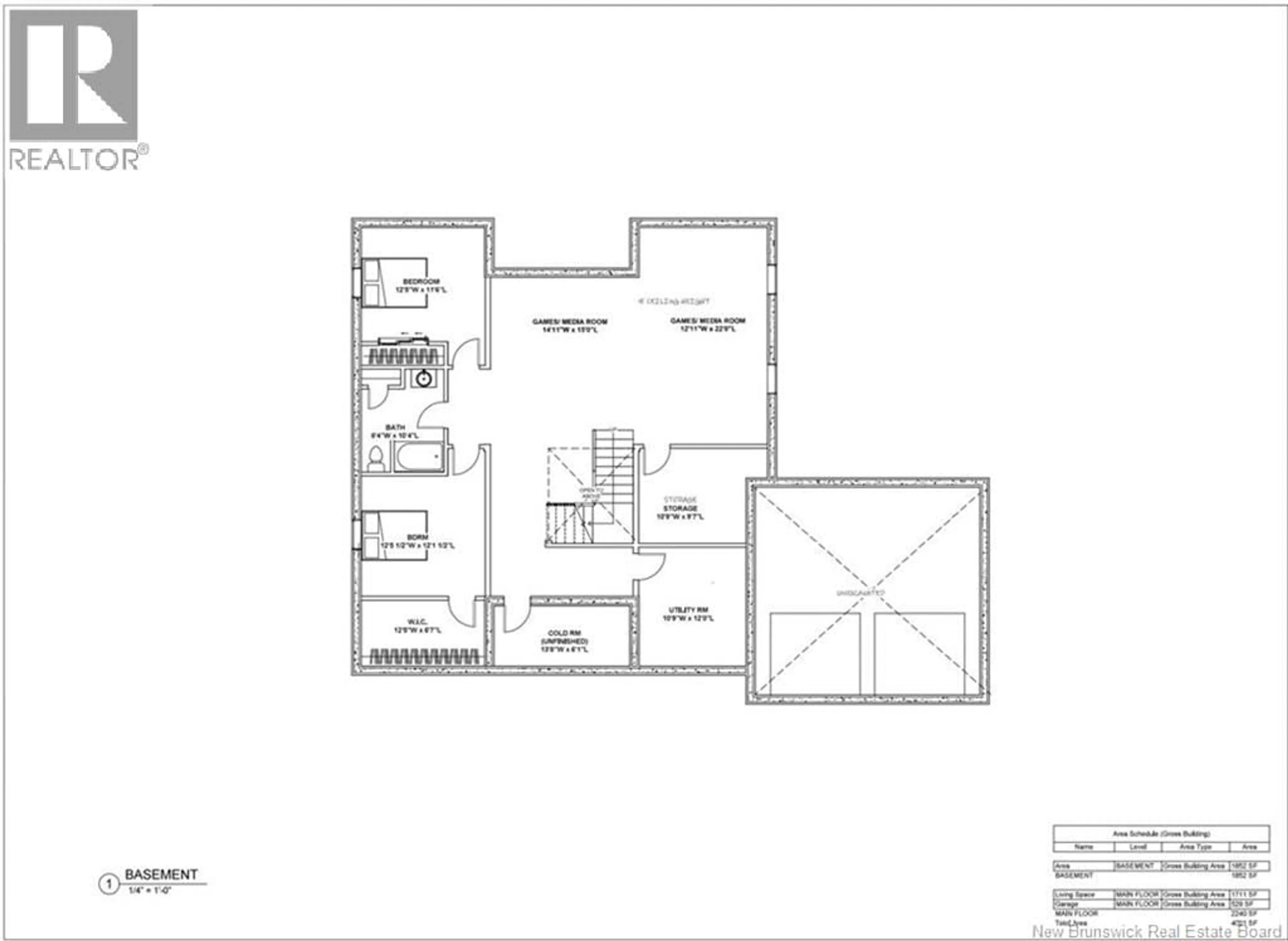 Floor plan for 443 GOODINE STREET, Fredericton New Brunswick E3B0H7