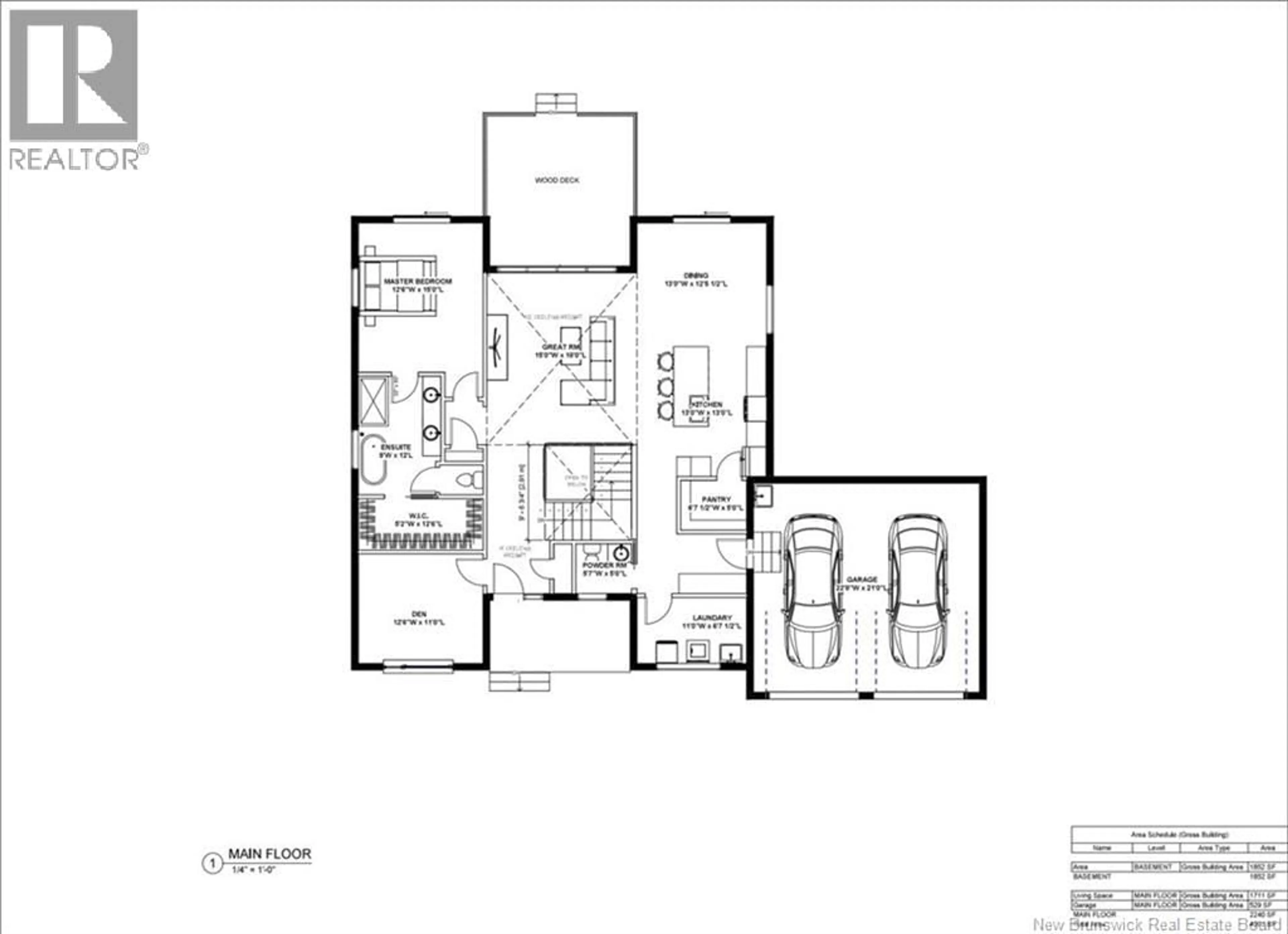 Floor plan for 443 GOODINE STREET, Fredericton New Brunswick E3B0H7