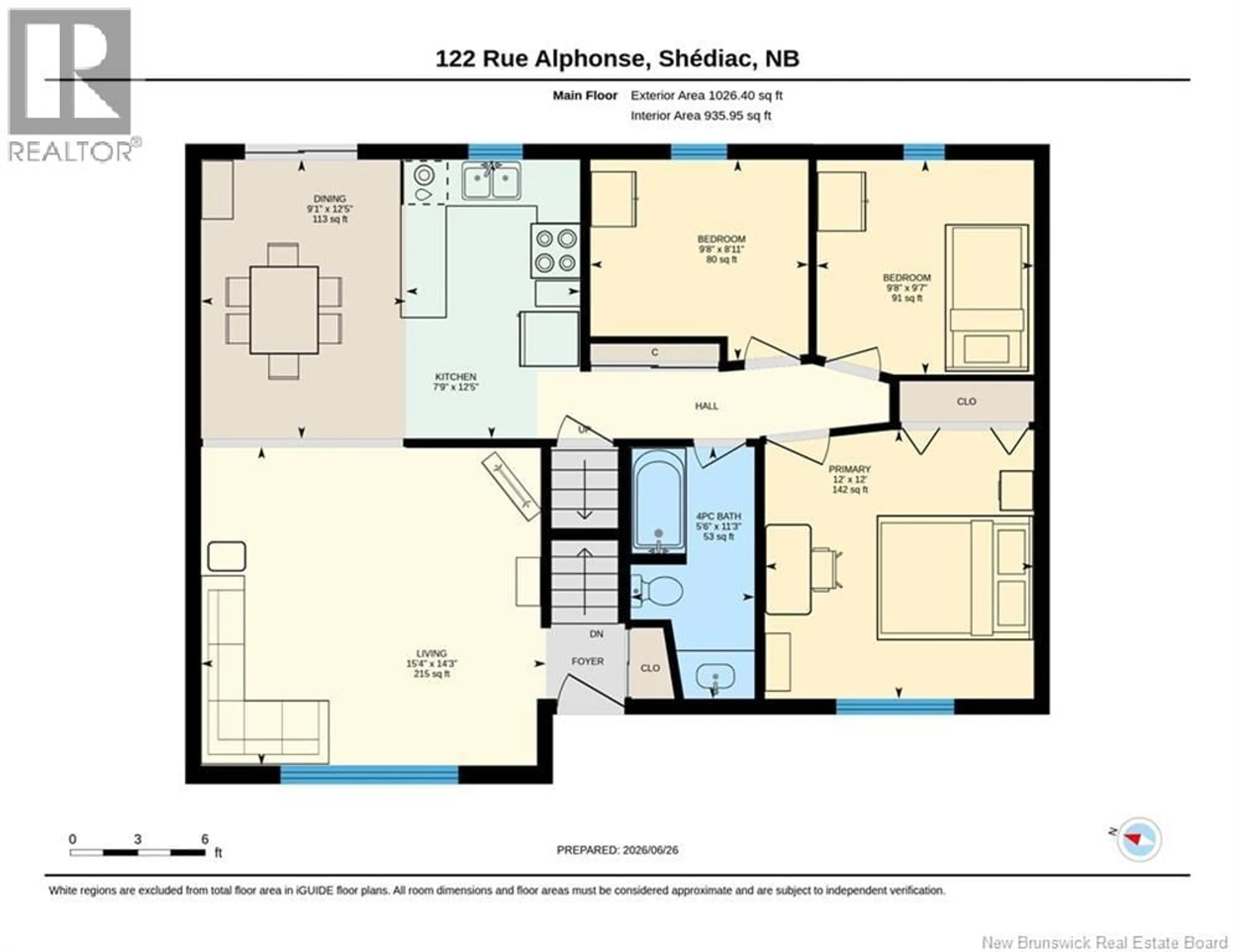 Floor plan for 122 ALPHONSE ST, Shediac New Brunswick E4P1E1