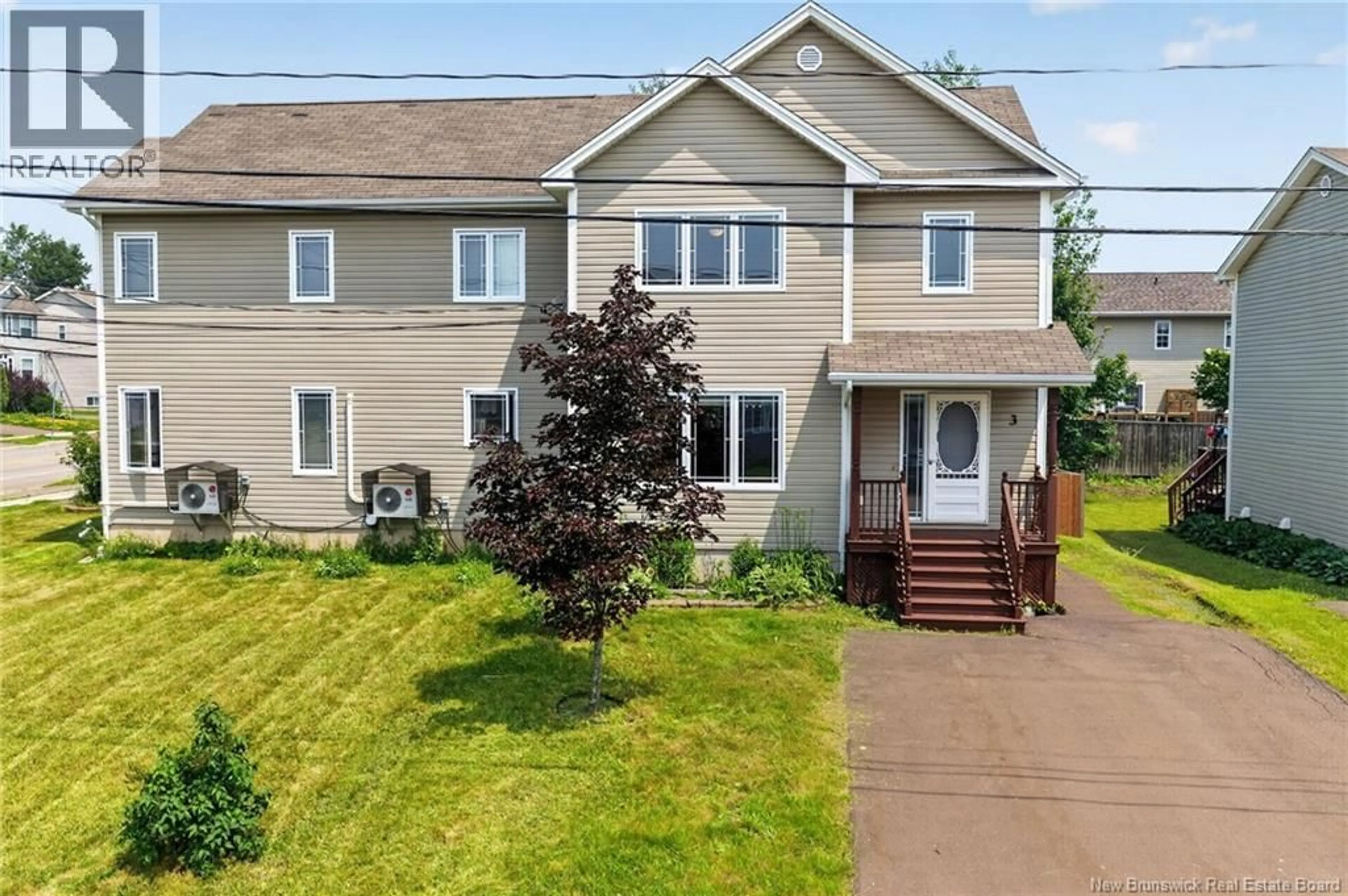 Home with vinyl exterior material, street for 3 MOSSYOAK CRESCENT, Moncton New Brunswick E1G1J8