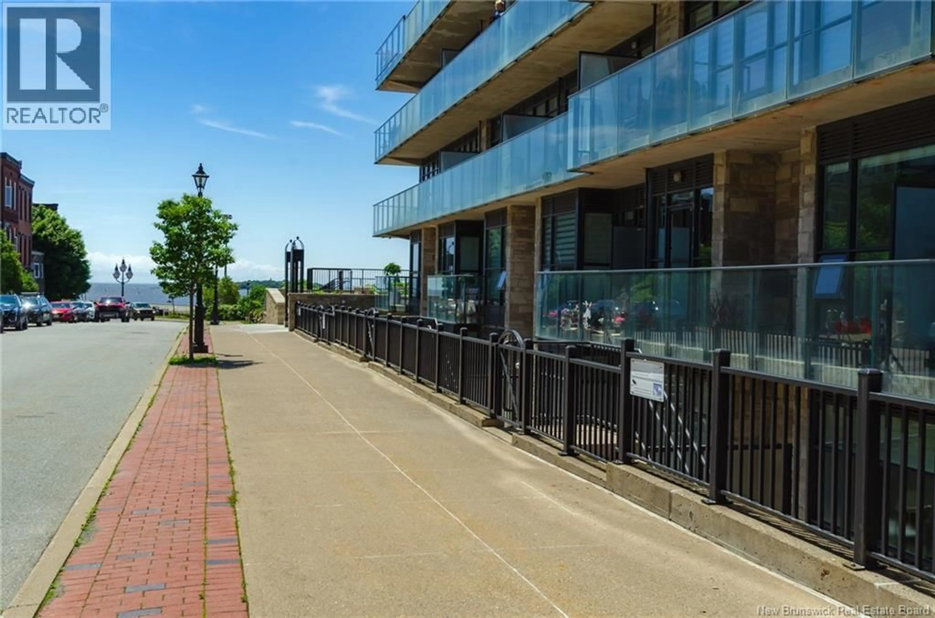 Patio, water/lake/river/ocean view for 208 - 243 PRINCE WILLIAM STREET, Saint John New Brunswick E2L0C6