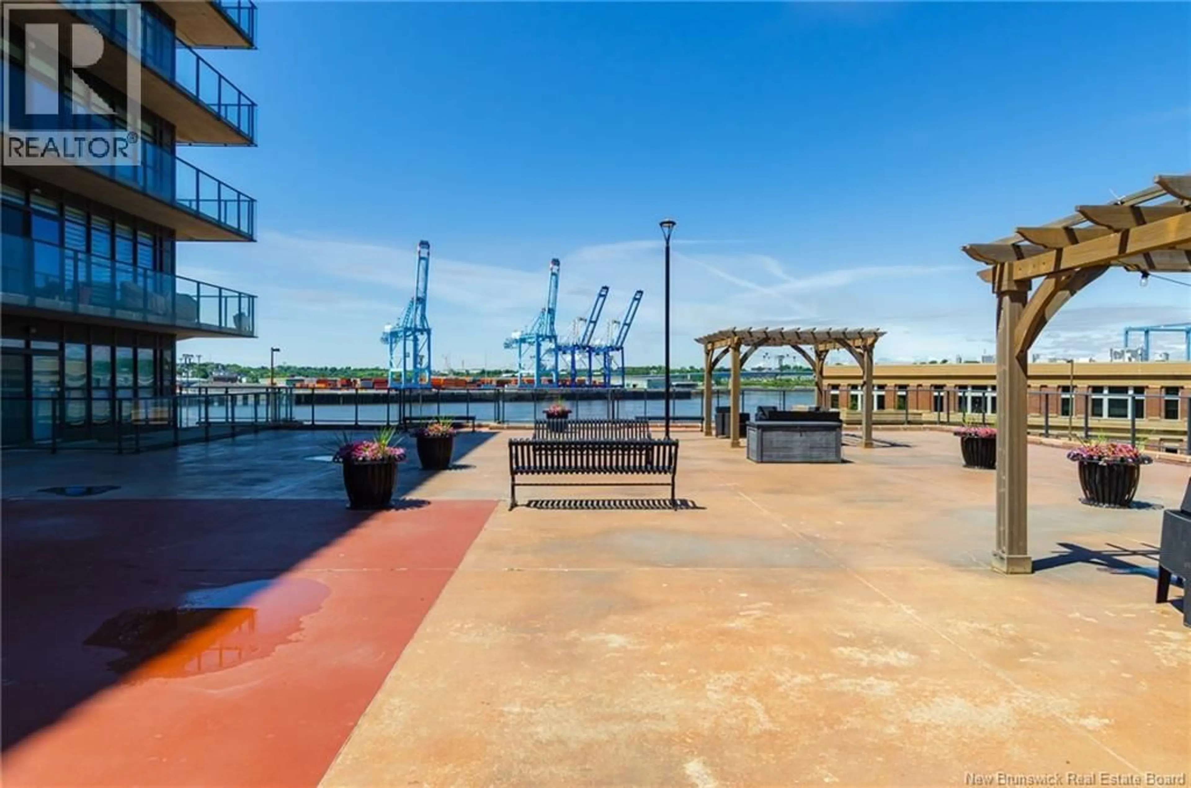 Patio, water/lake/river/ocean view for 208 - 243 PRINCE WILLIAM STREET, Saint John New Brunswick E2L0C6
